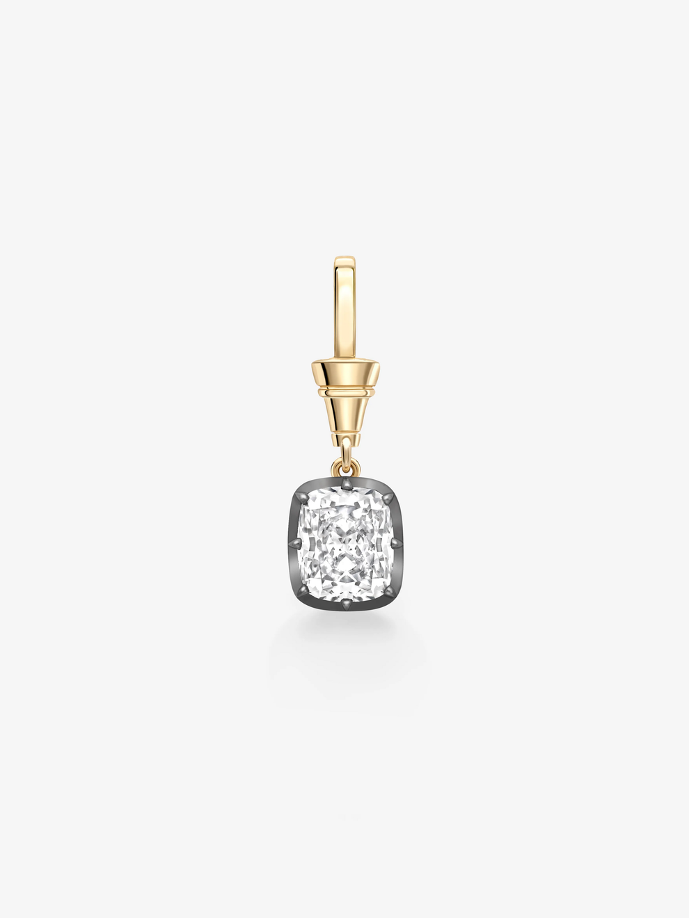 Ball n Chain Pendant - Diamond Cushion 3.13ct RG