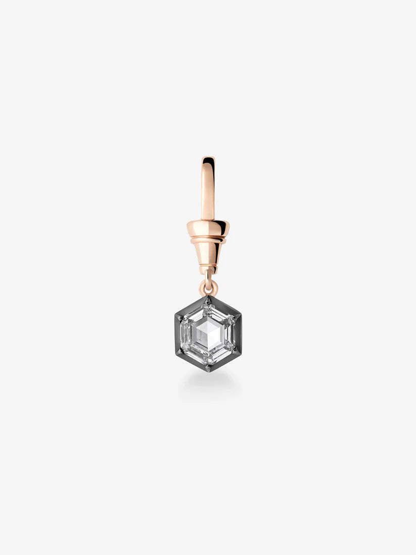 Ball n Chain 1.44ct Hex Diamond Pendant