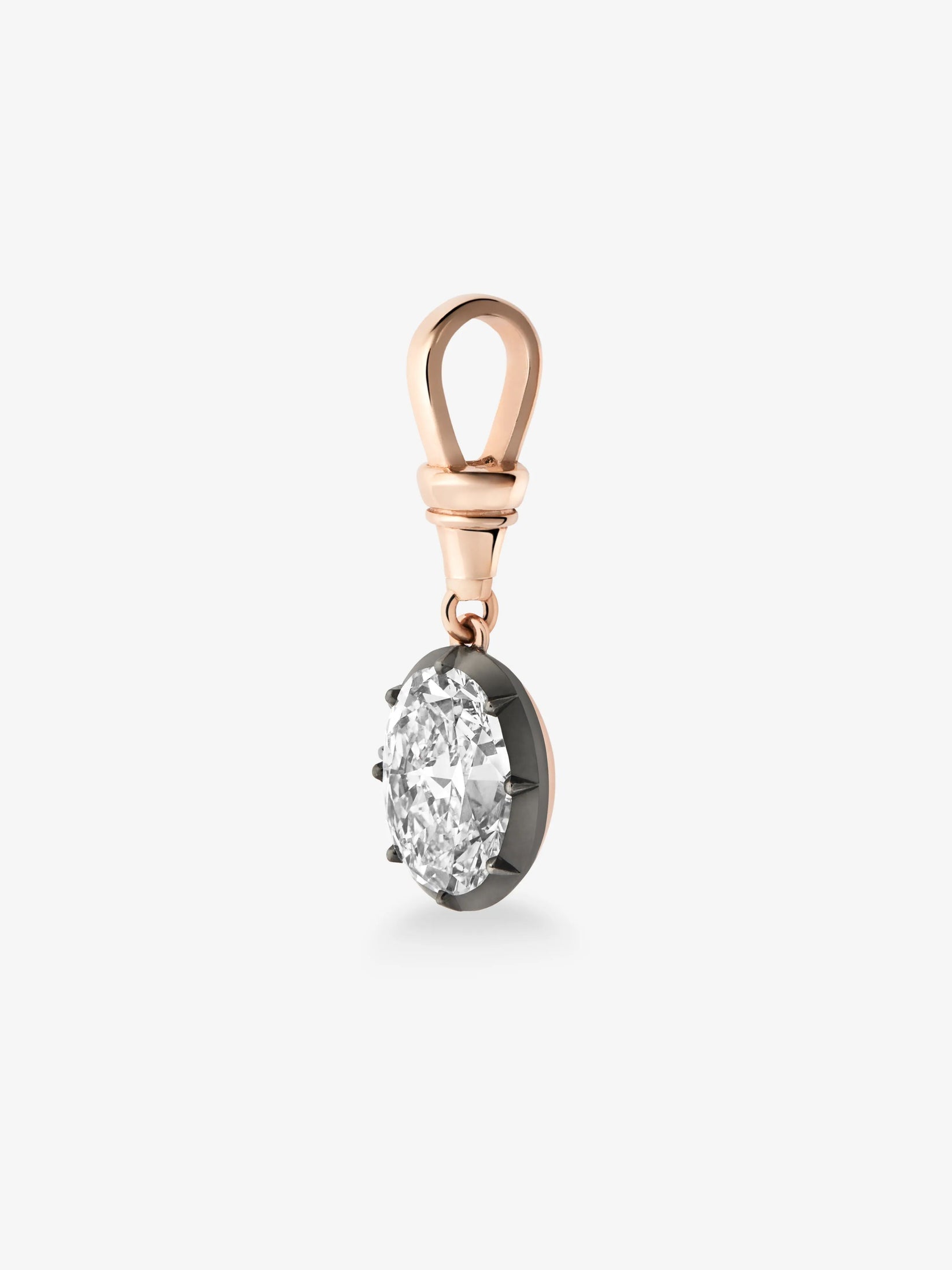 Ball n Chain 5.03ct Oval Diamond Pendant