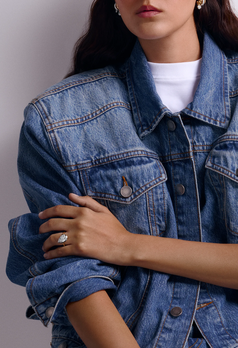 BB Ring - Diamond Tilted Pear 2.03ct