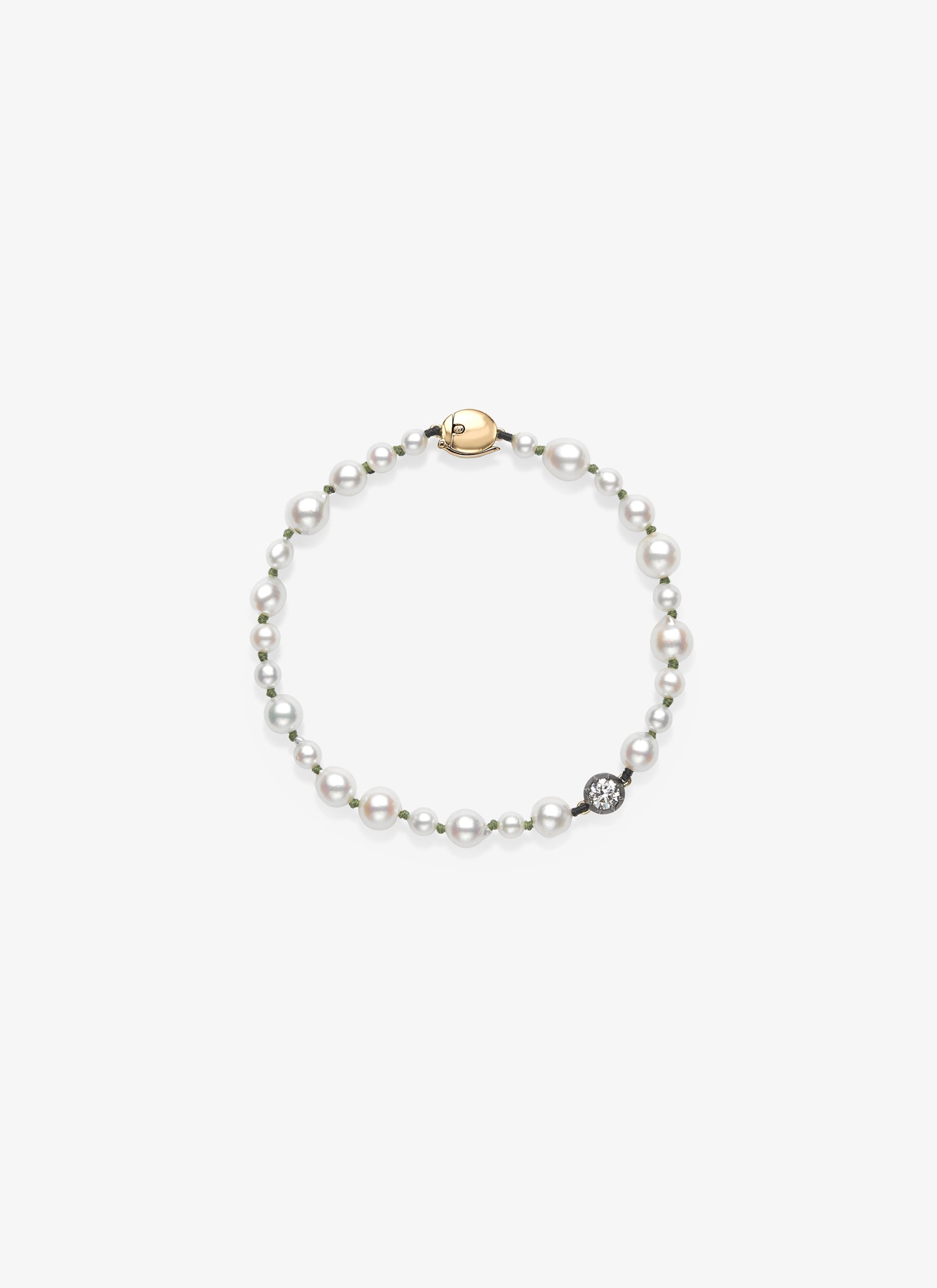 Bracelet - Pearl with 0.40ct Diamond (Beaches)