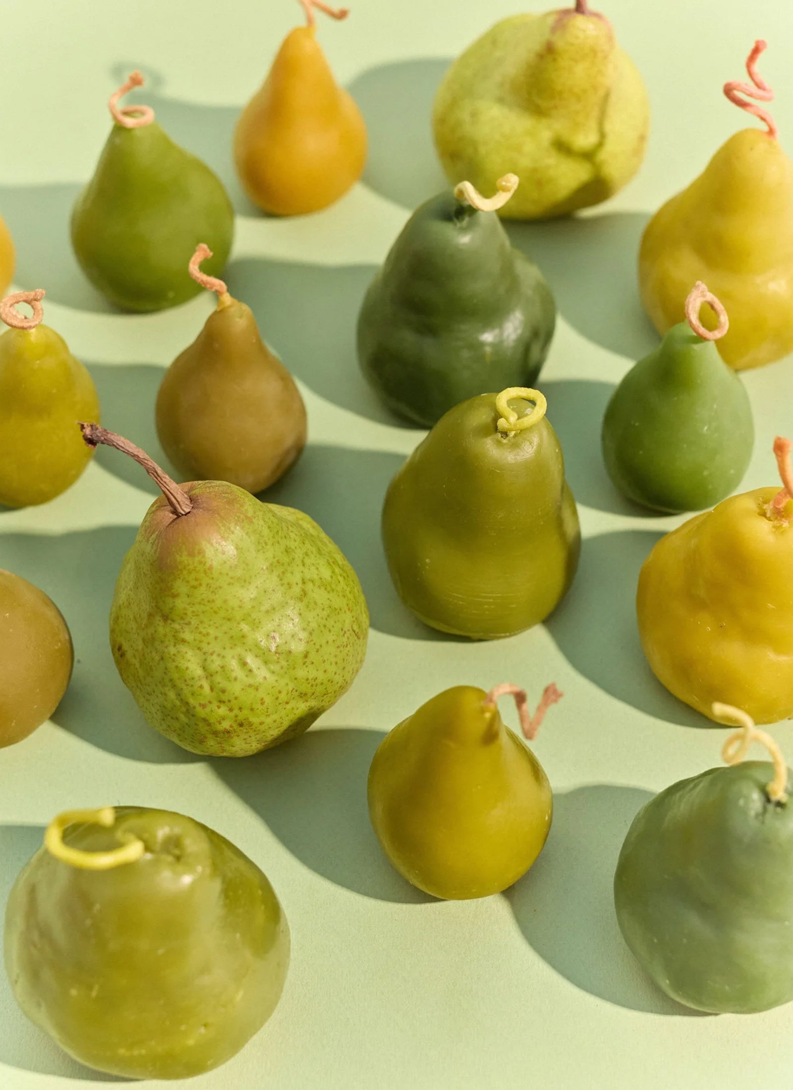 Large Green Pear Candle