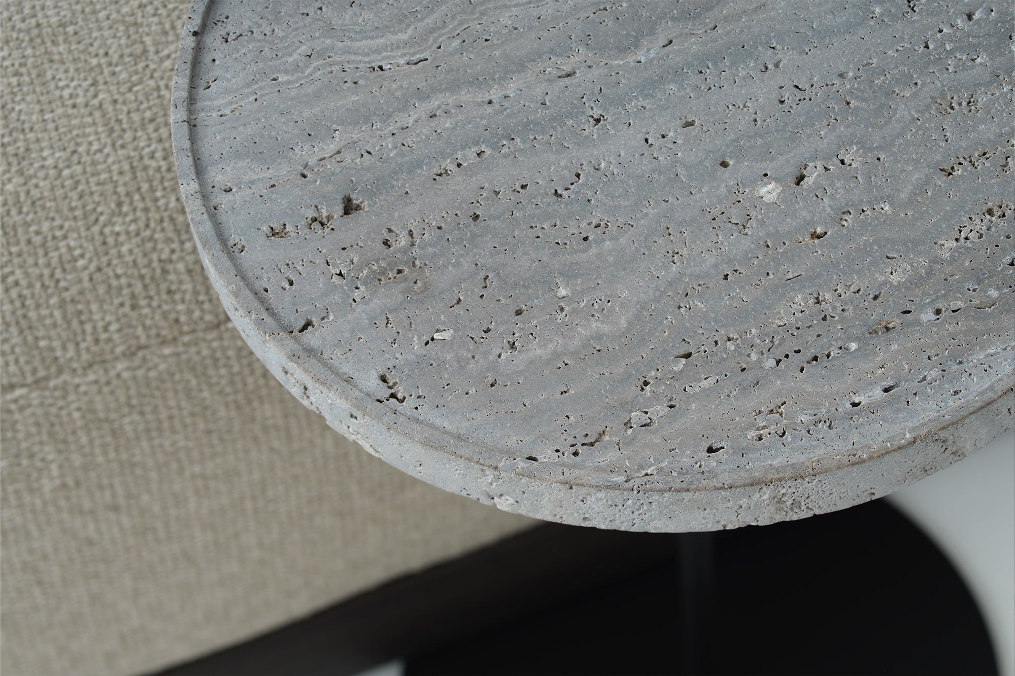 Pegasus Travertine Side Table