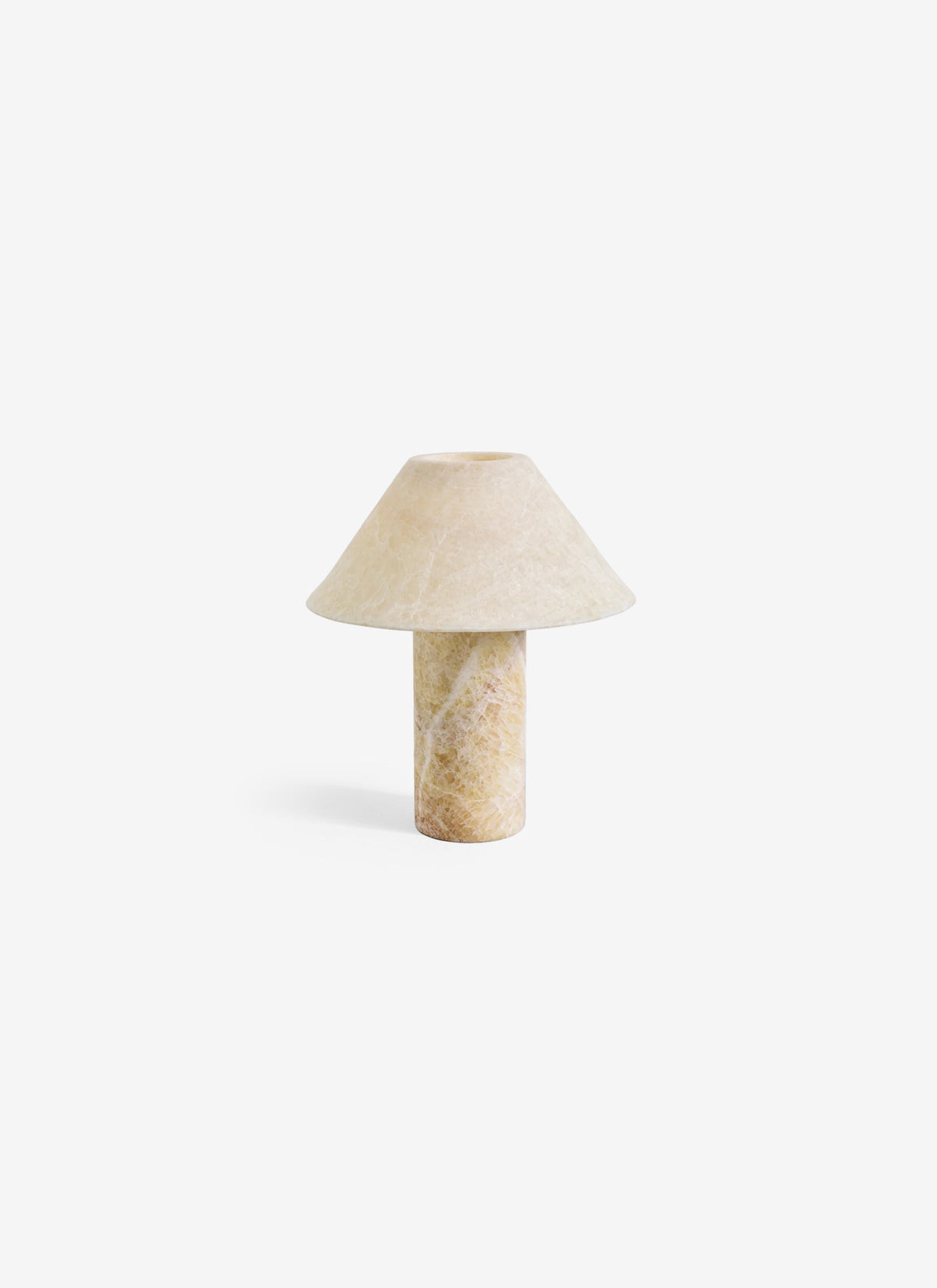 Pillar Lamp in Honey Onyx