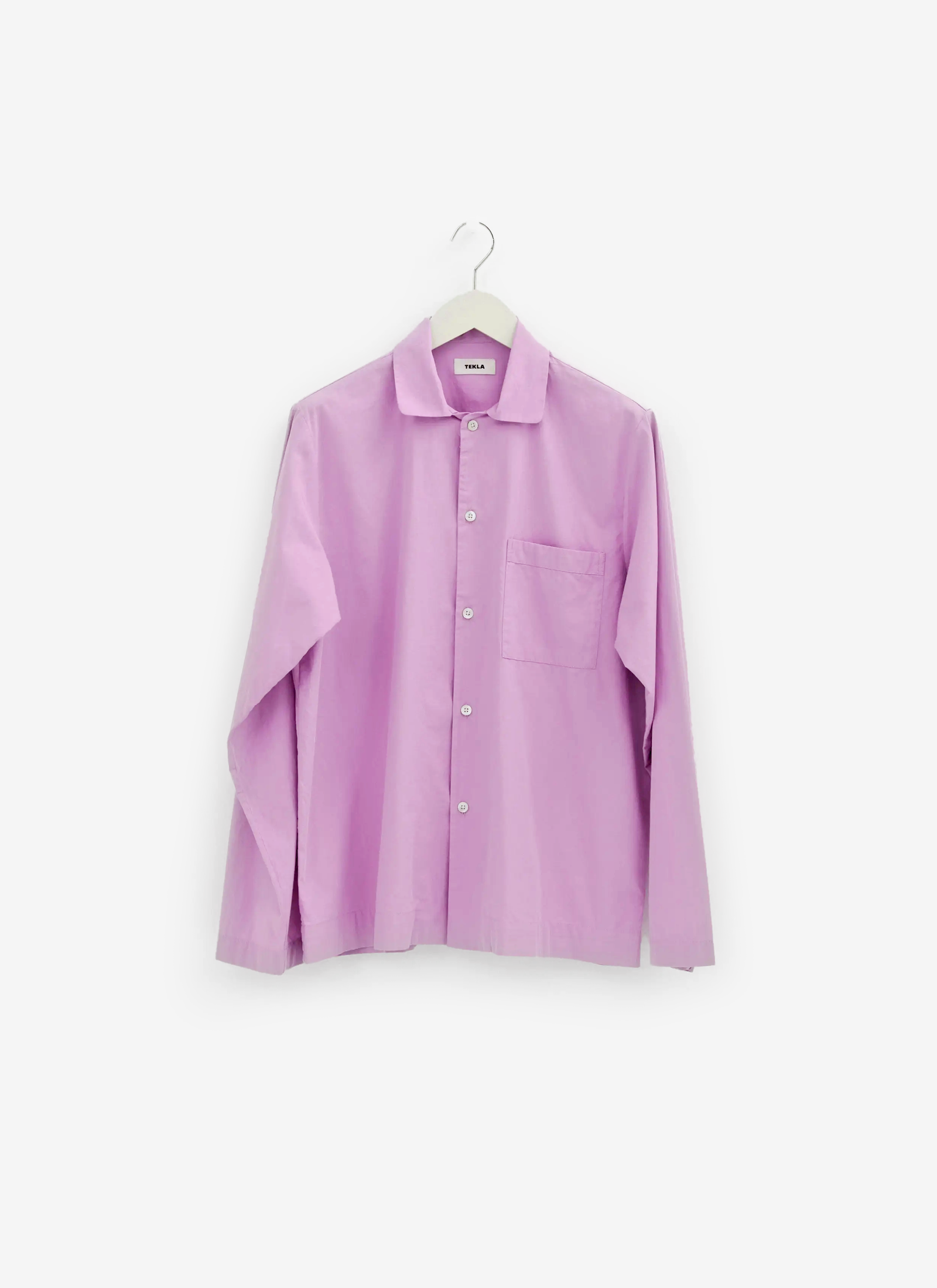 Poplin Sleep Shirt - Purple Pink