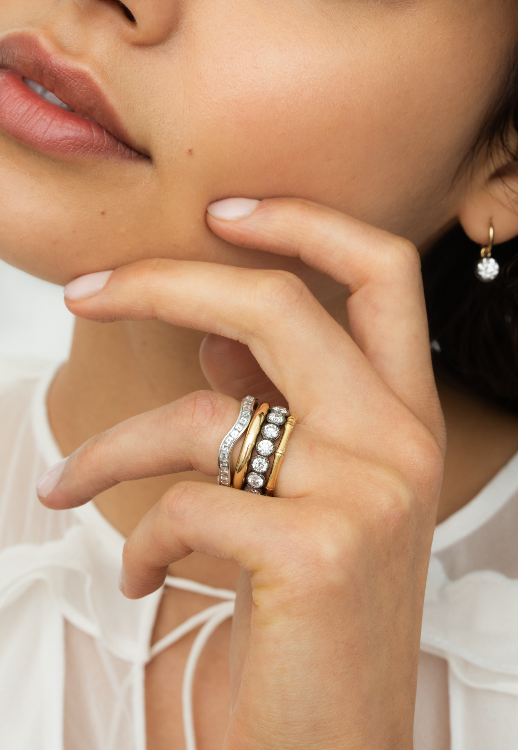 Gold Band - Bamboo Wide YG