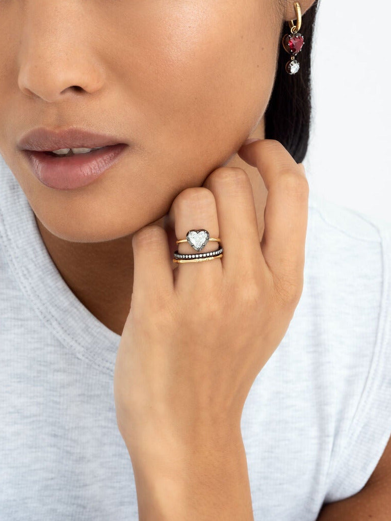 BB Ring - Diamond Heart 1.00ct BWG