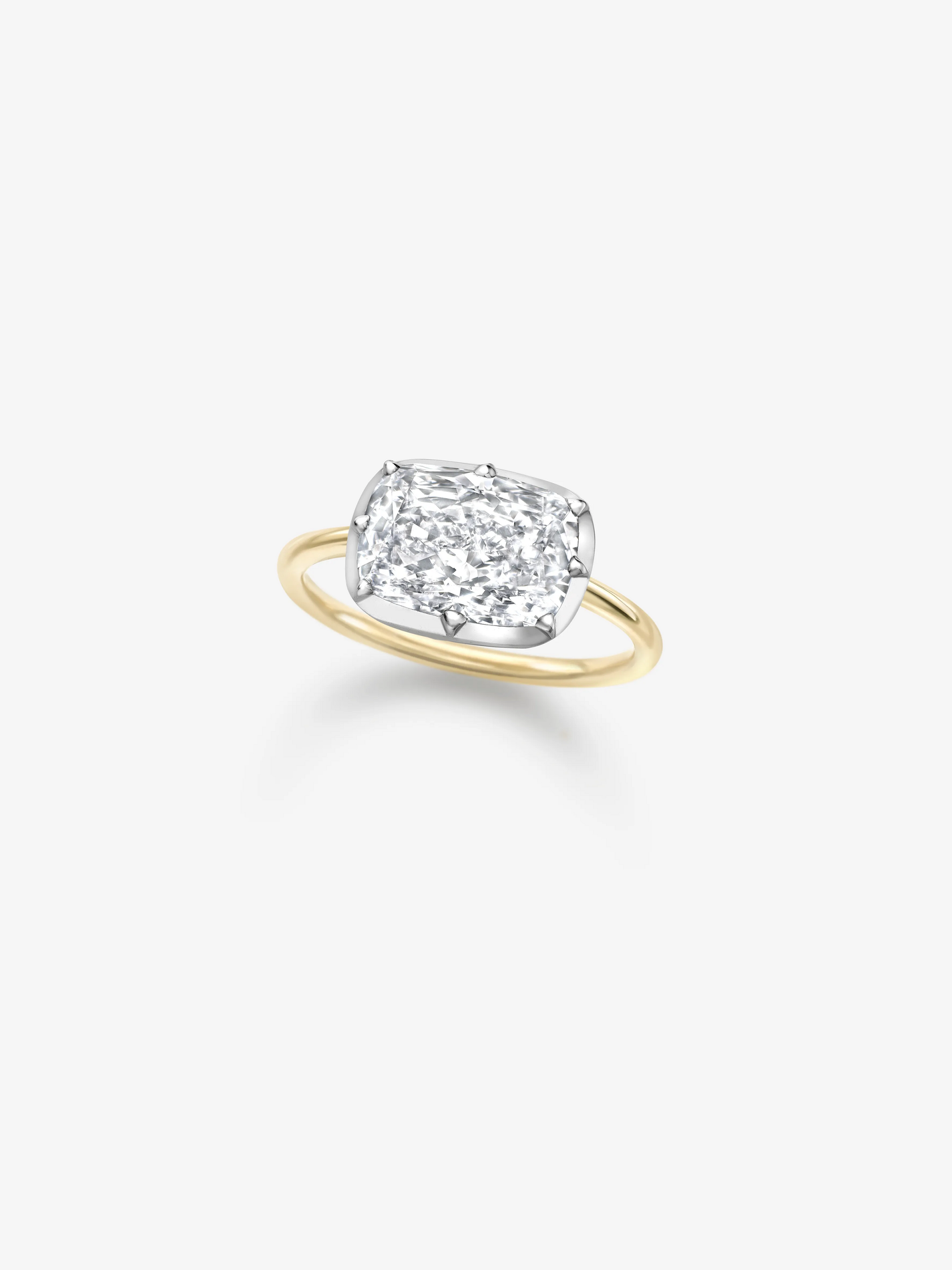 BB Ring - Diamond Cushion E/W 4.04ct WG