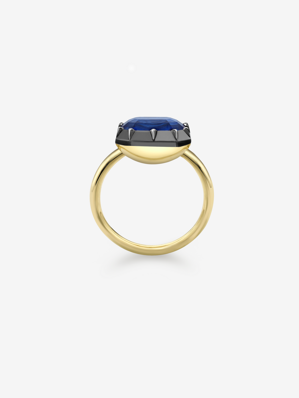 BB Ring - 4.48ct Sapphire East West Emerald Cut