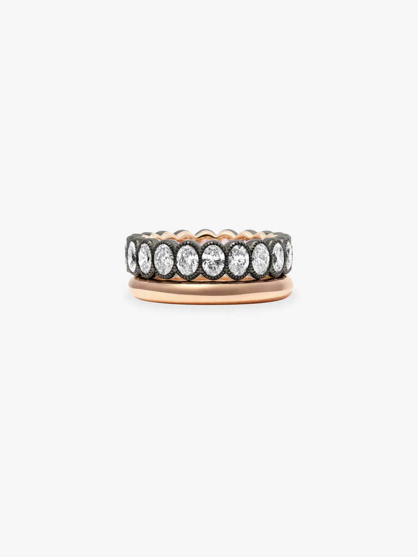 Small Oval Diamond Eternity Band