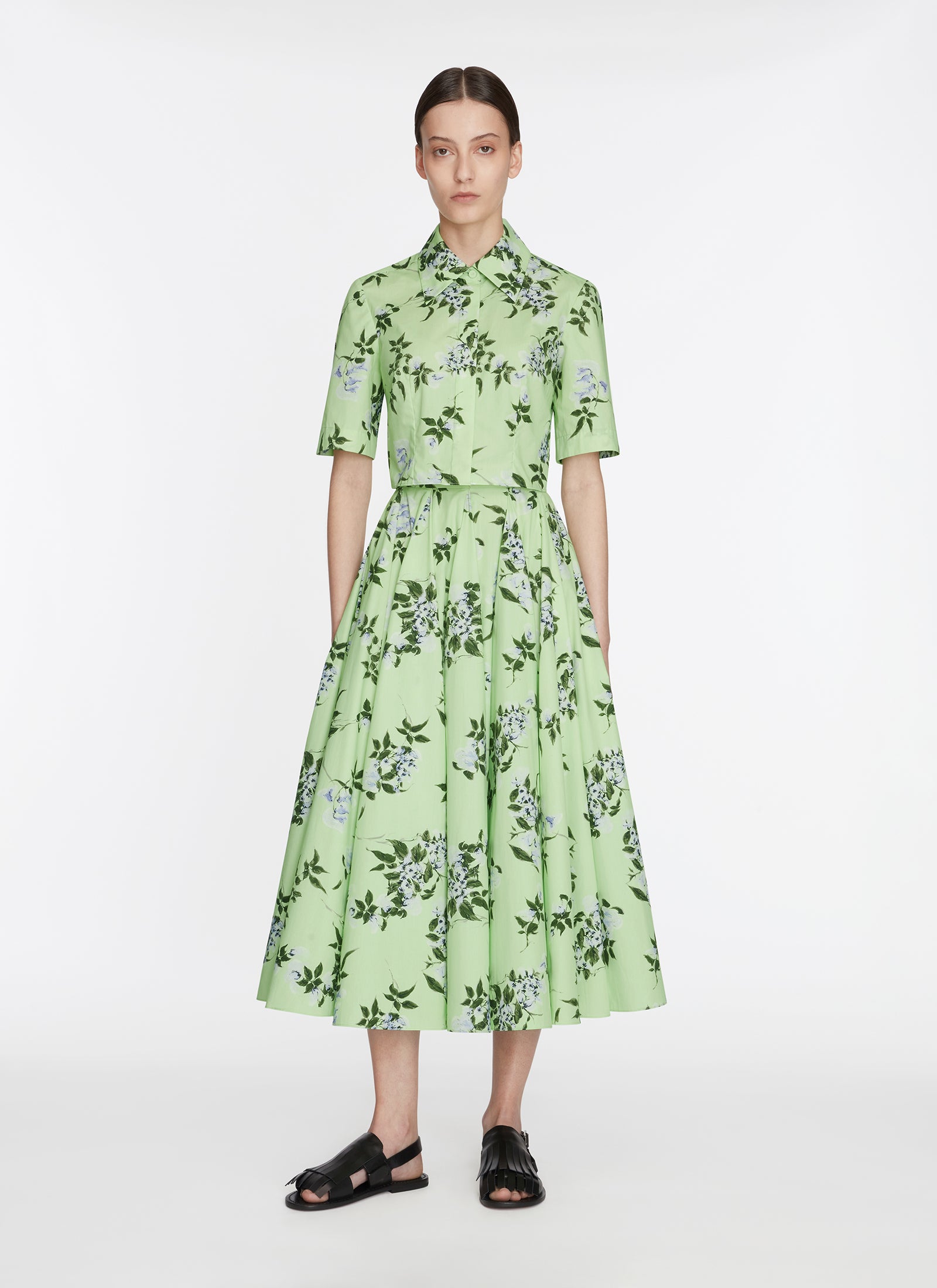 Rhea Skirt - Green/Lilac