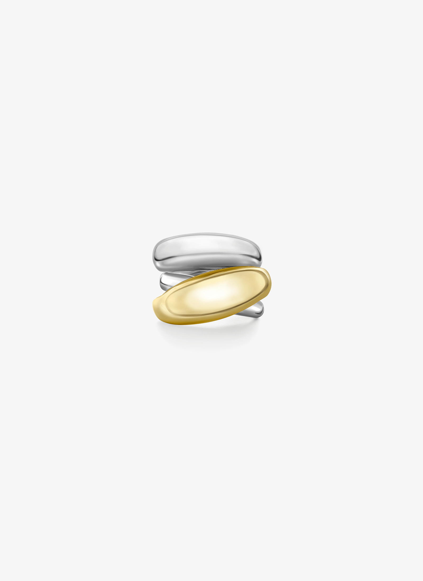 Ring - Triple Take White & Yellow Gold