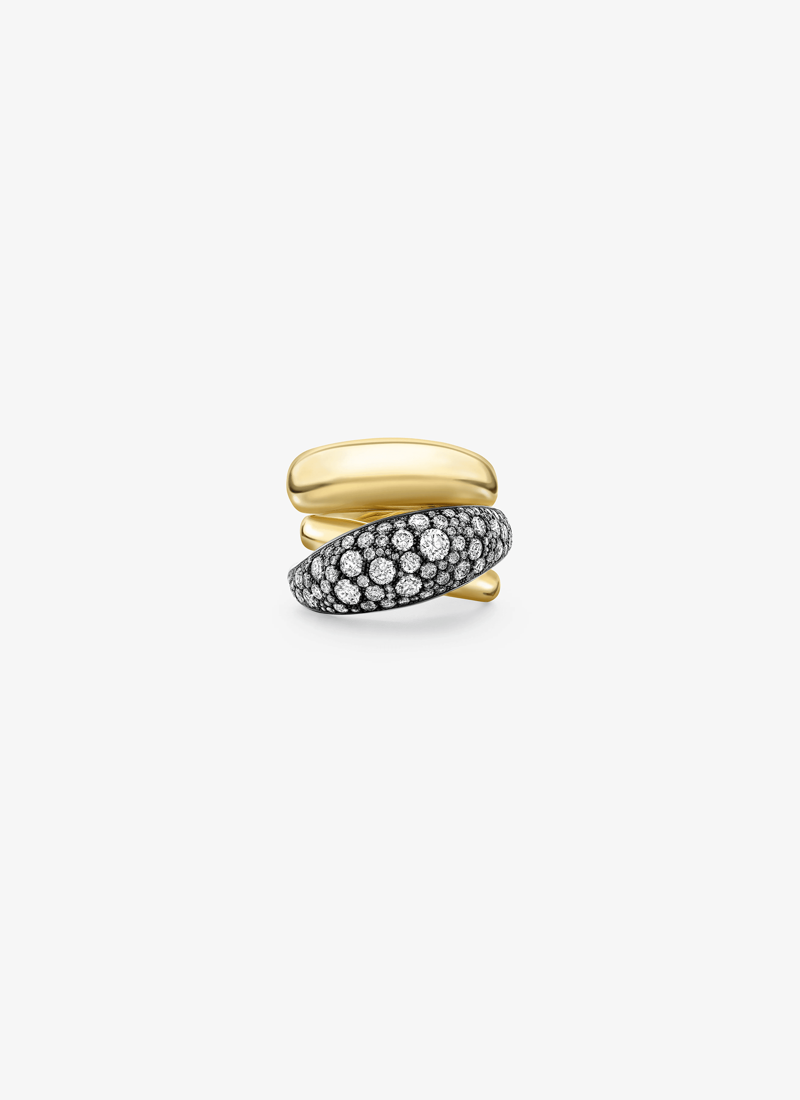 Ring - Triple Take Yellow Gold & Diamond