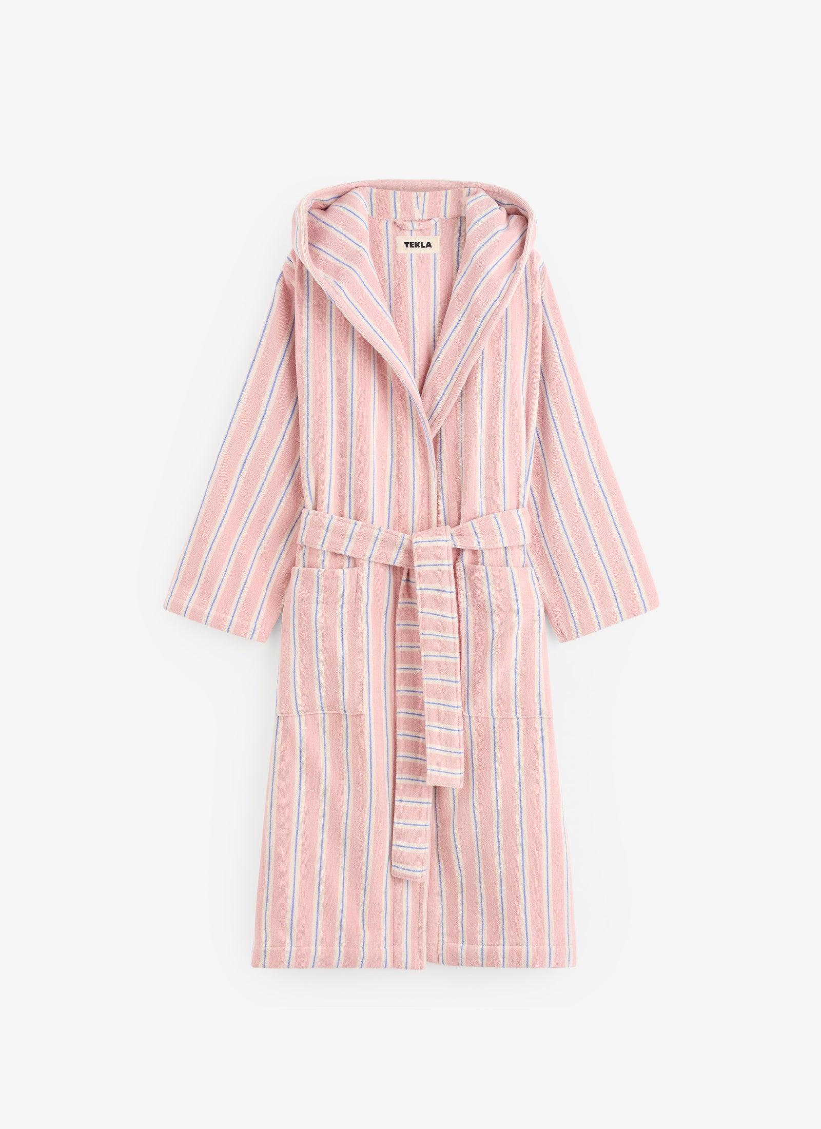 Hooded Bathrobe - Candy Stripes