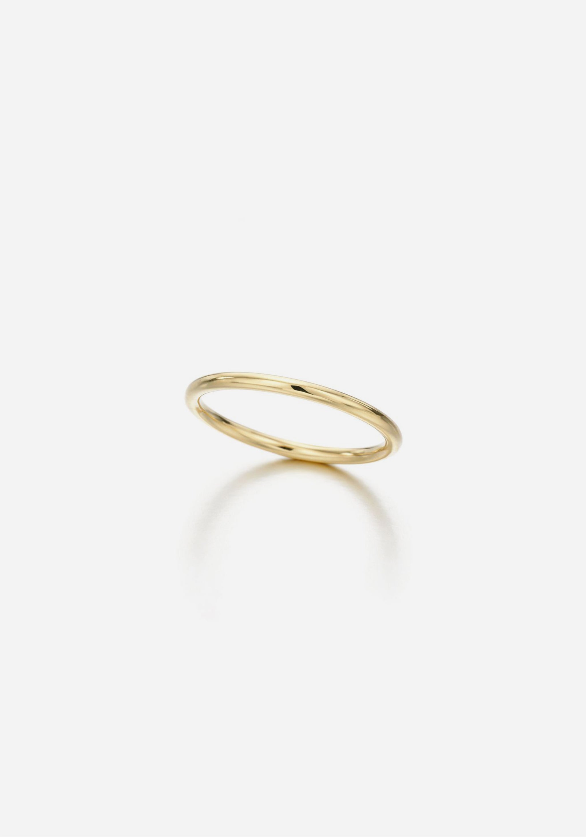 Round Wire Yellow Gold Ring