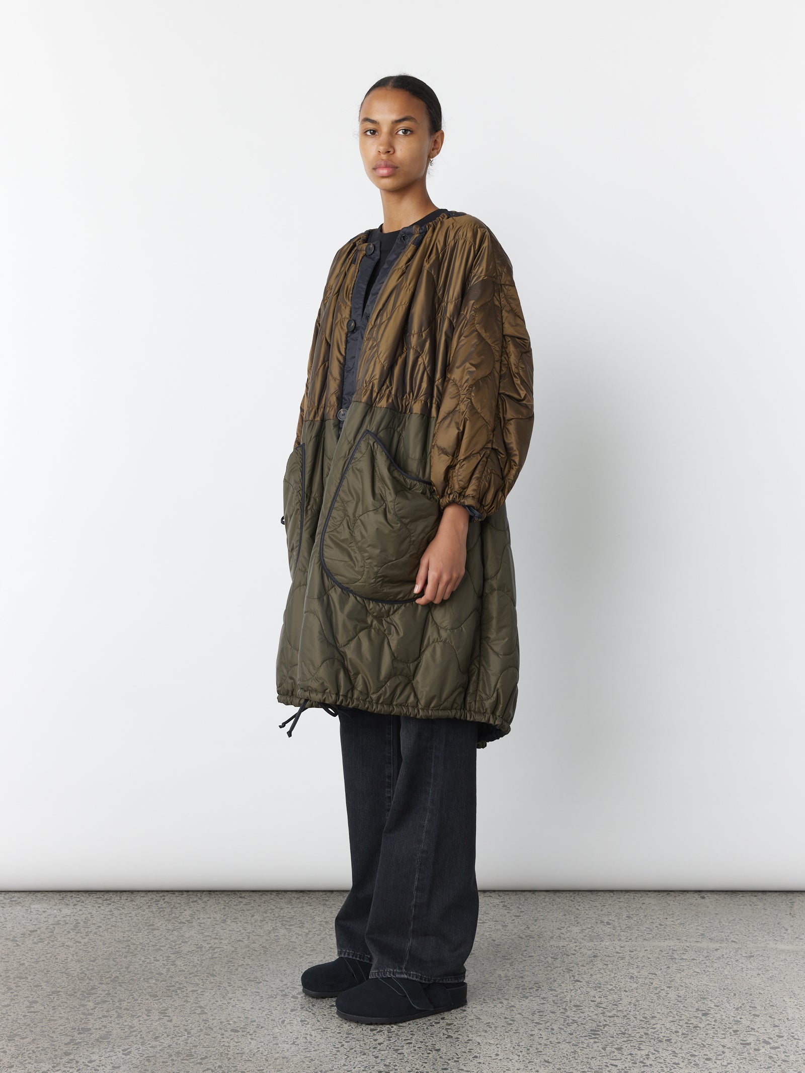 Parachute Parka - Black with Bronze/Olive