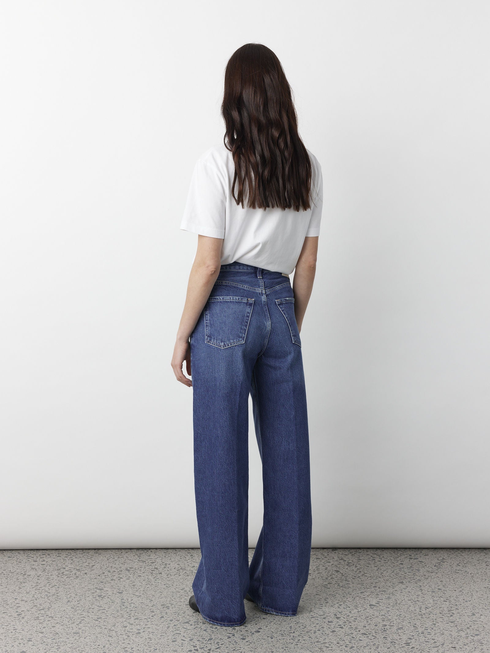 Ayla Baggy Jean Petite in Claremont (Mid Blue)