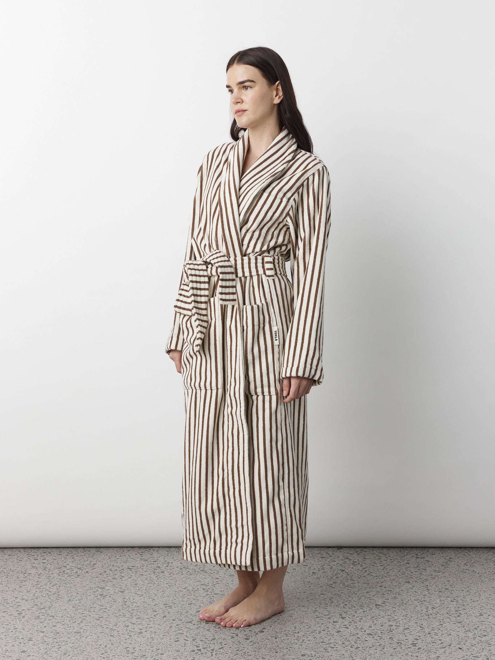 Classic Bathrobe - Kodiak Stripe