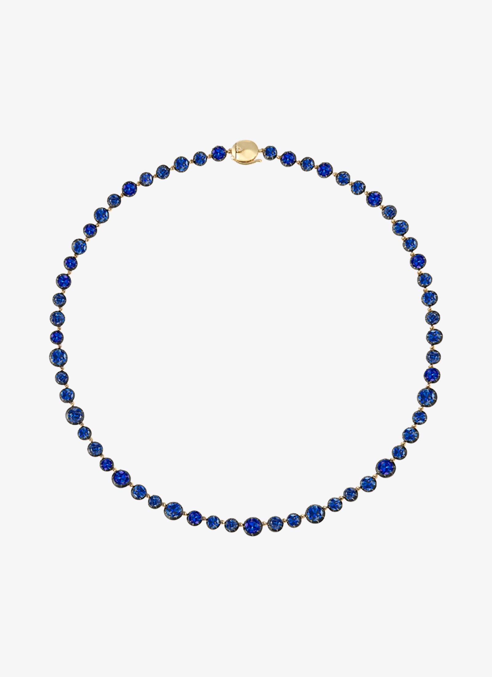 Necklace - Sapphire Button Back