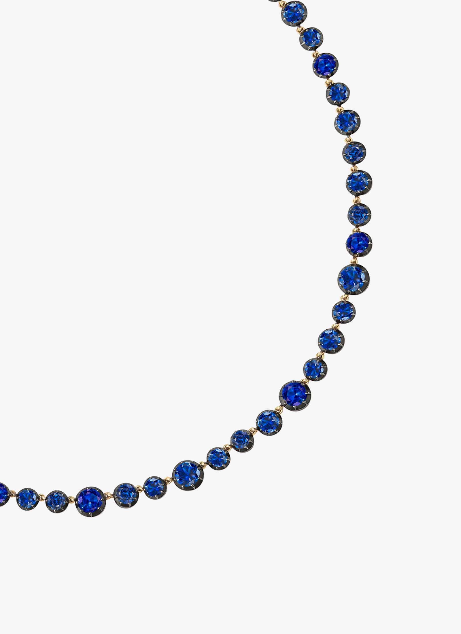 Necklace - Sapphire Button Back