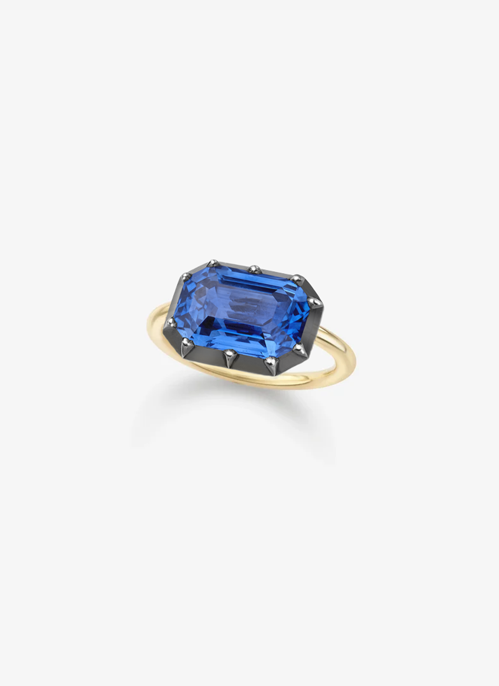 BB Ring - 4.48ct Sapphire East West Emerald Cut