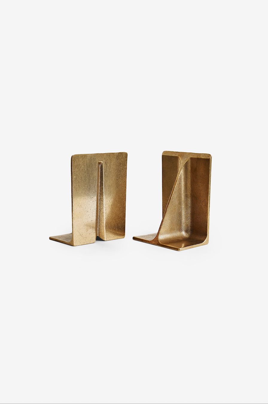 Fin Bookends in Bronze - Pair