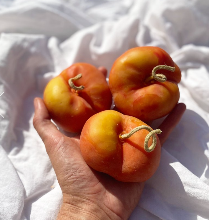 Flat Peach Candle