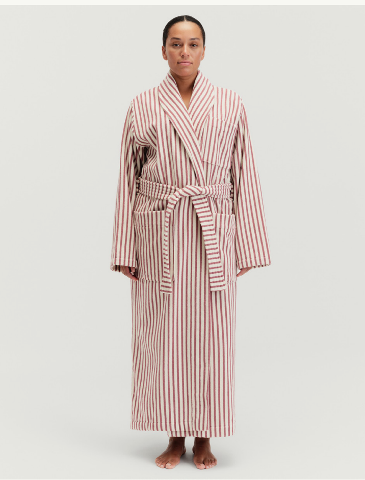 Classic Bathrobe - Ripple Stripe
