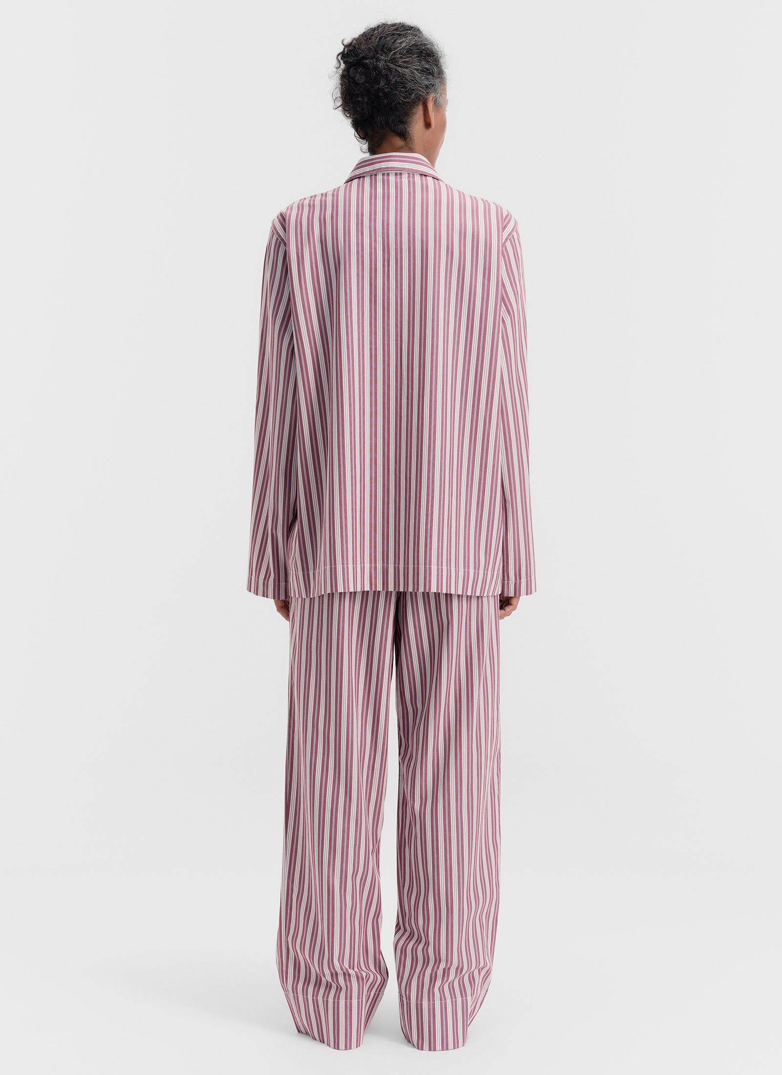Poplin Sleep Shirt - Rhubarb Stripes