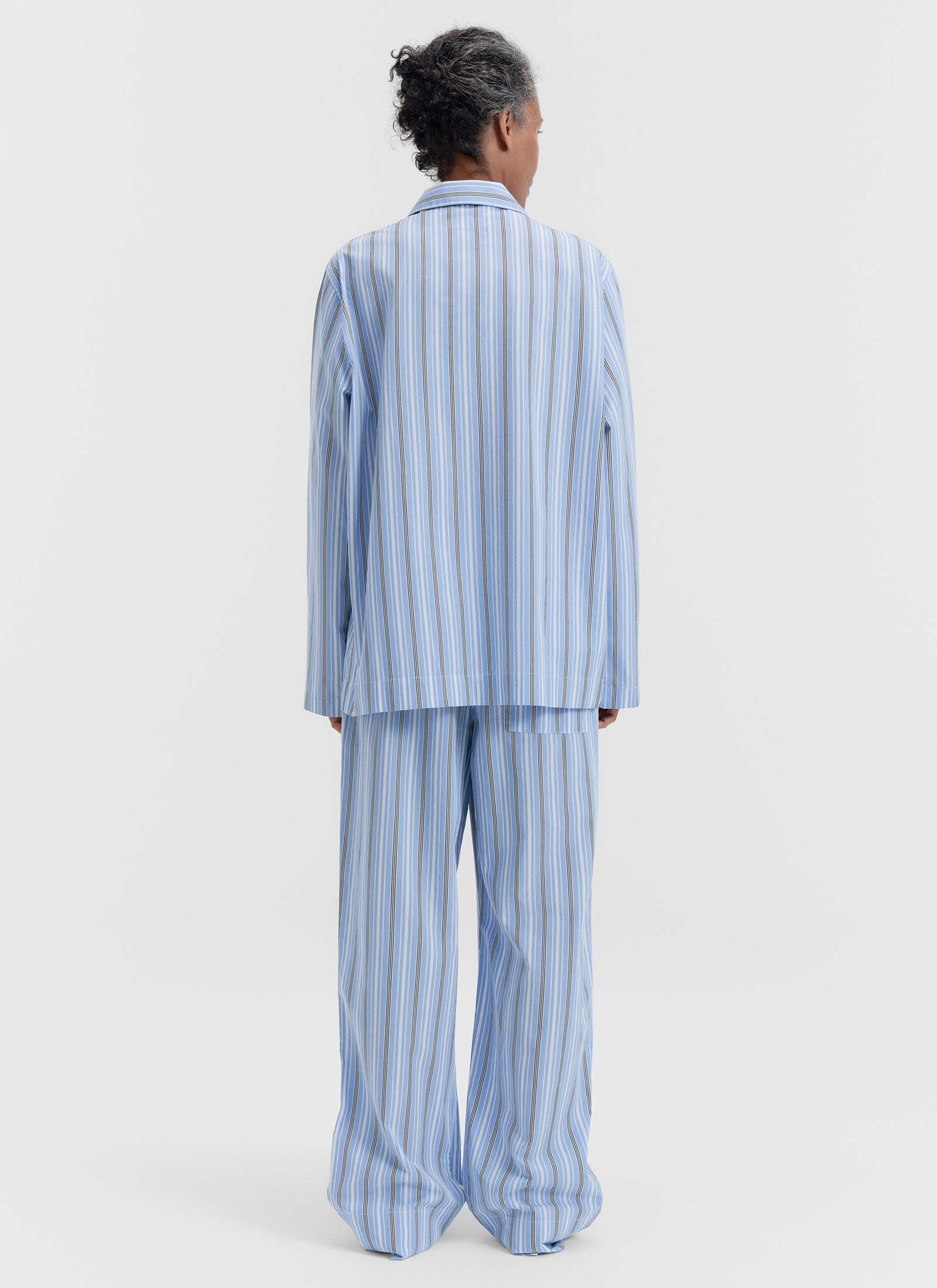 Poplin Sleep Shirt - Stave Stripes