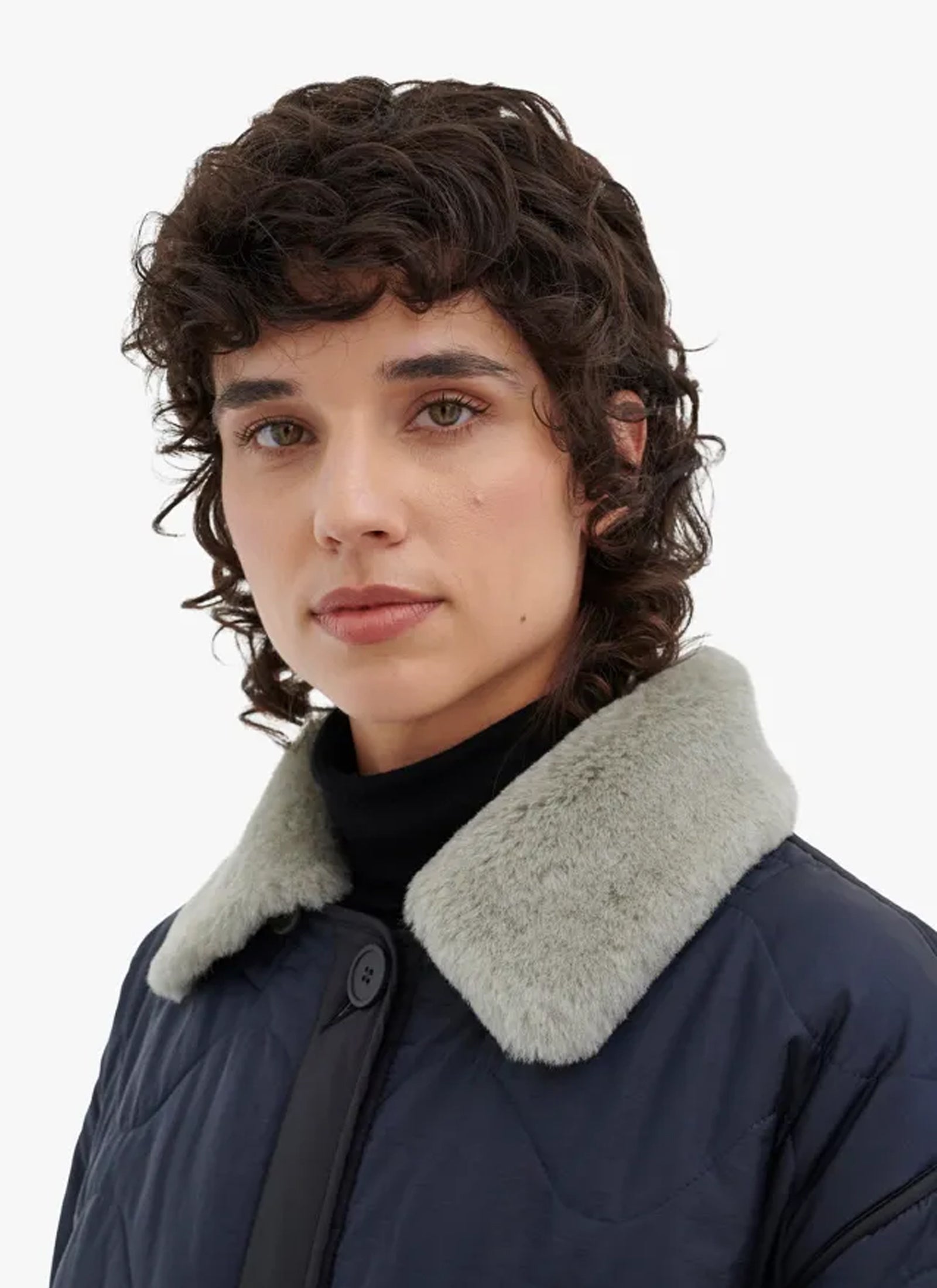 Shearling Collar - Jade (Short Hair)