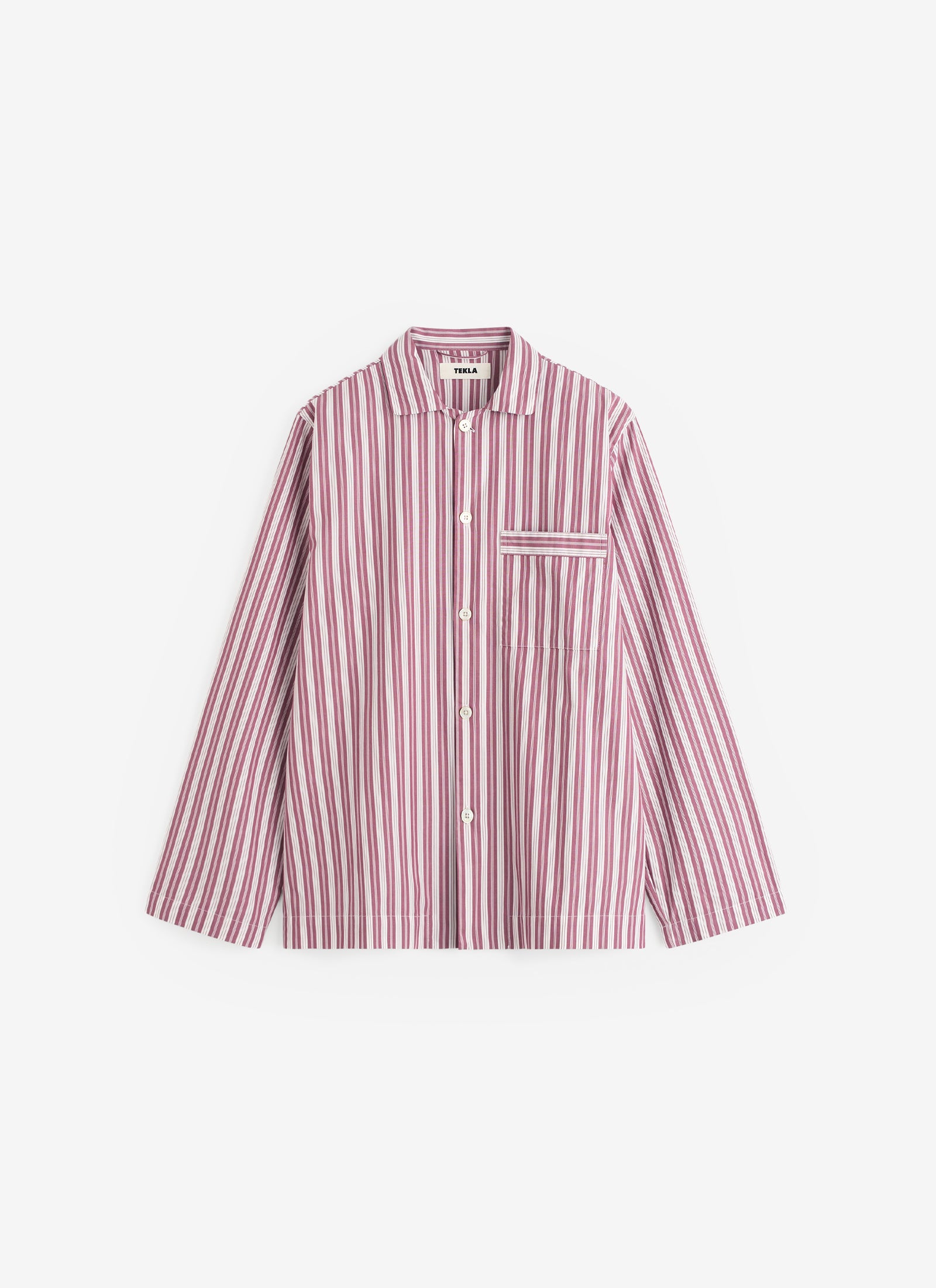 Poplin Sleep Shirt - Rhubarb Stripes