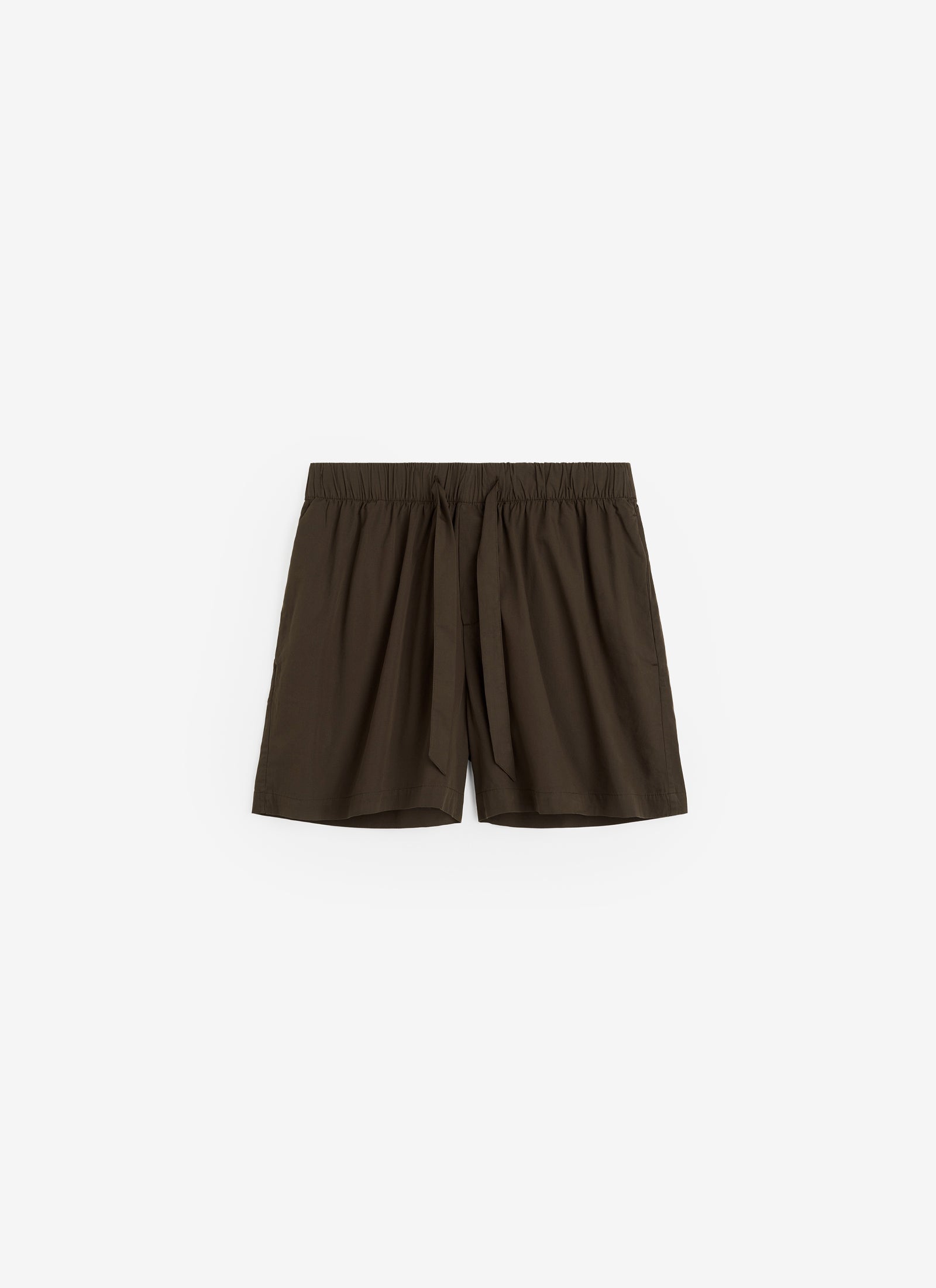 Poplin Sleep Shorts - Coffee