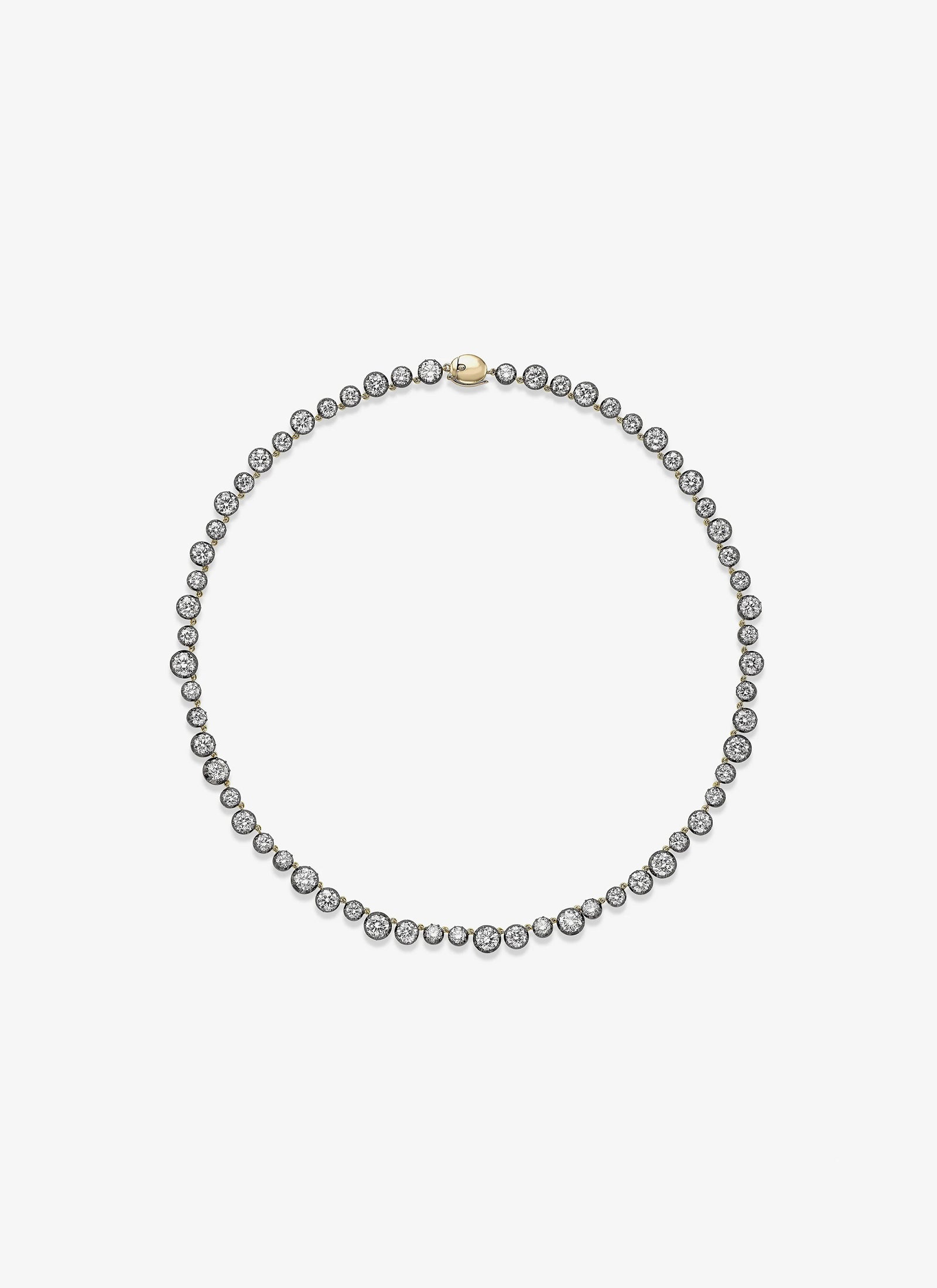 Signature 17ct Diamond Button Back Necklace