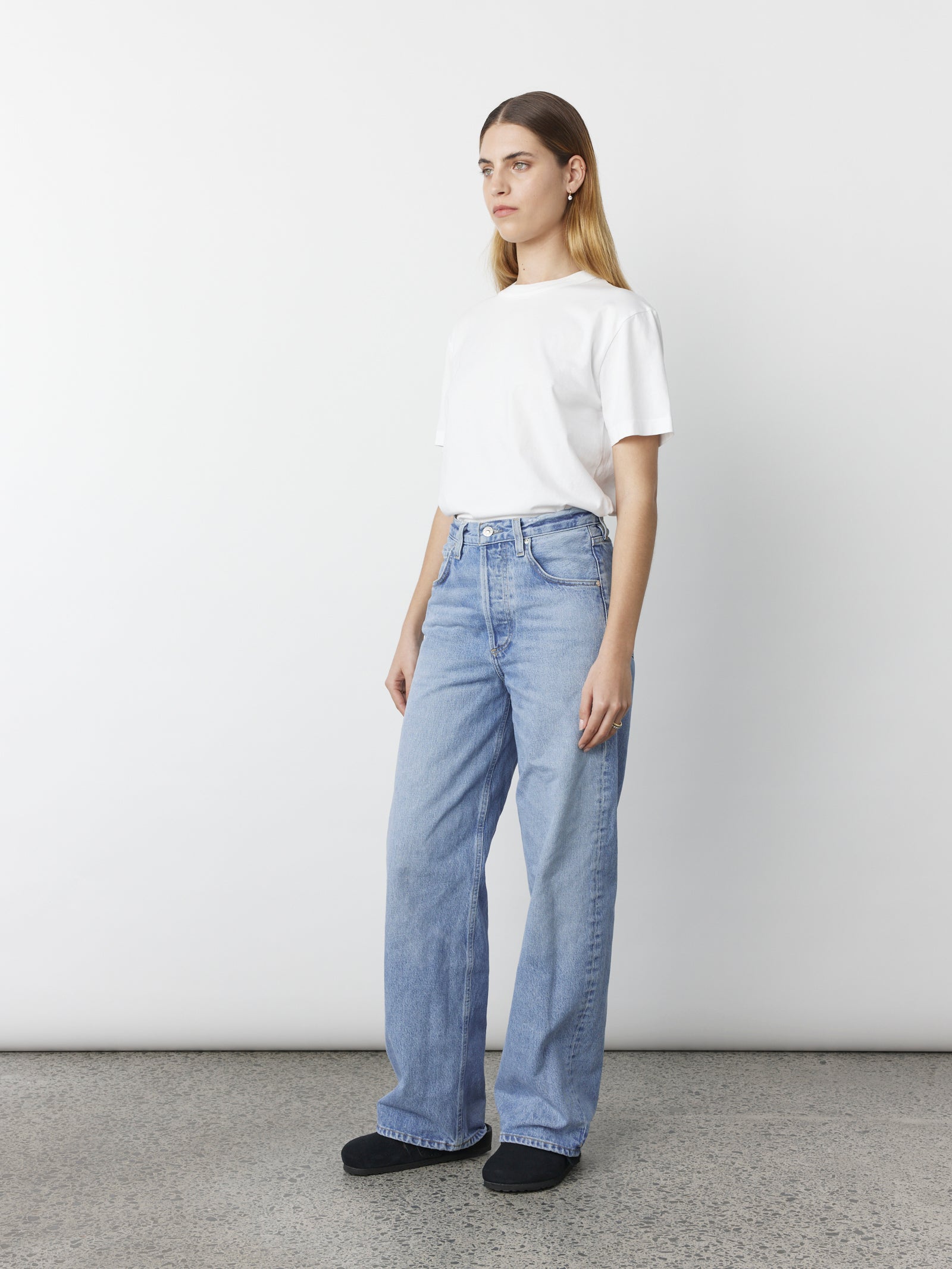 Ayla Baggy Jean in Gemini (Washed Blue)