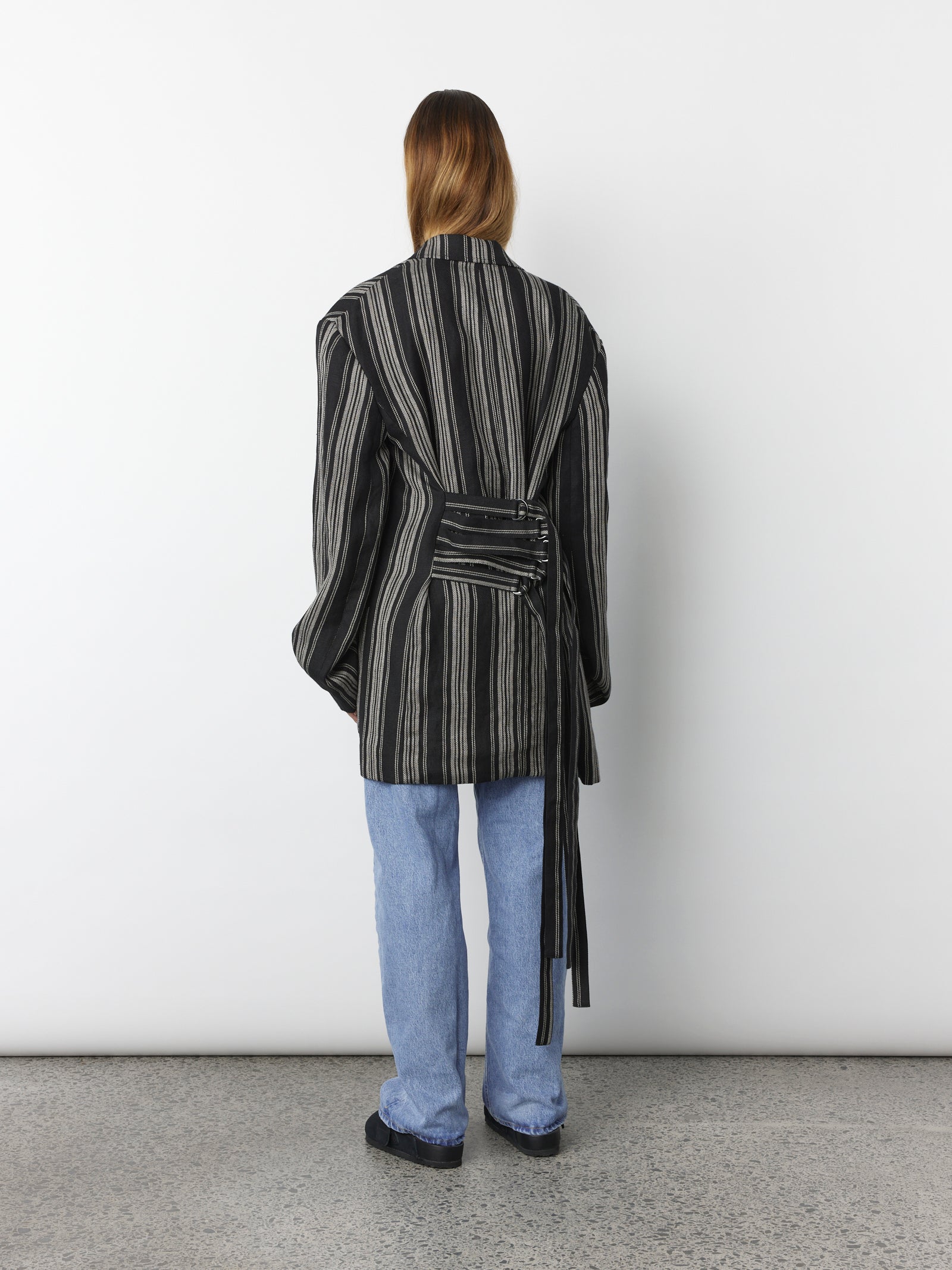 Love Bound Jacket - Black & Ecru Stripe