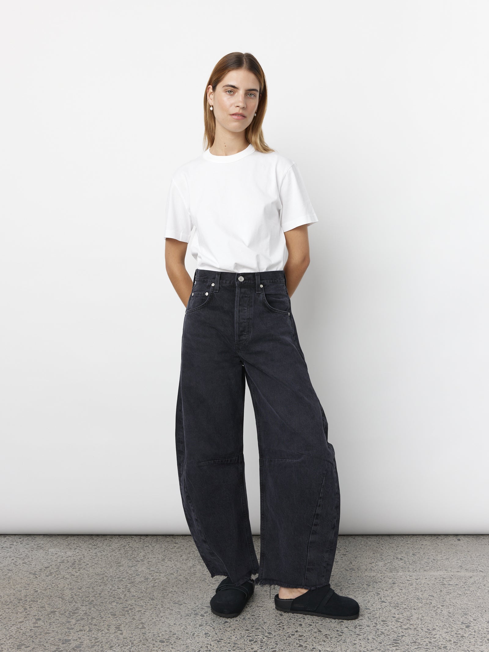 Citizens of Humanity Isola Mid-Rise Crop Bootcut Jeans | Anthropologie
