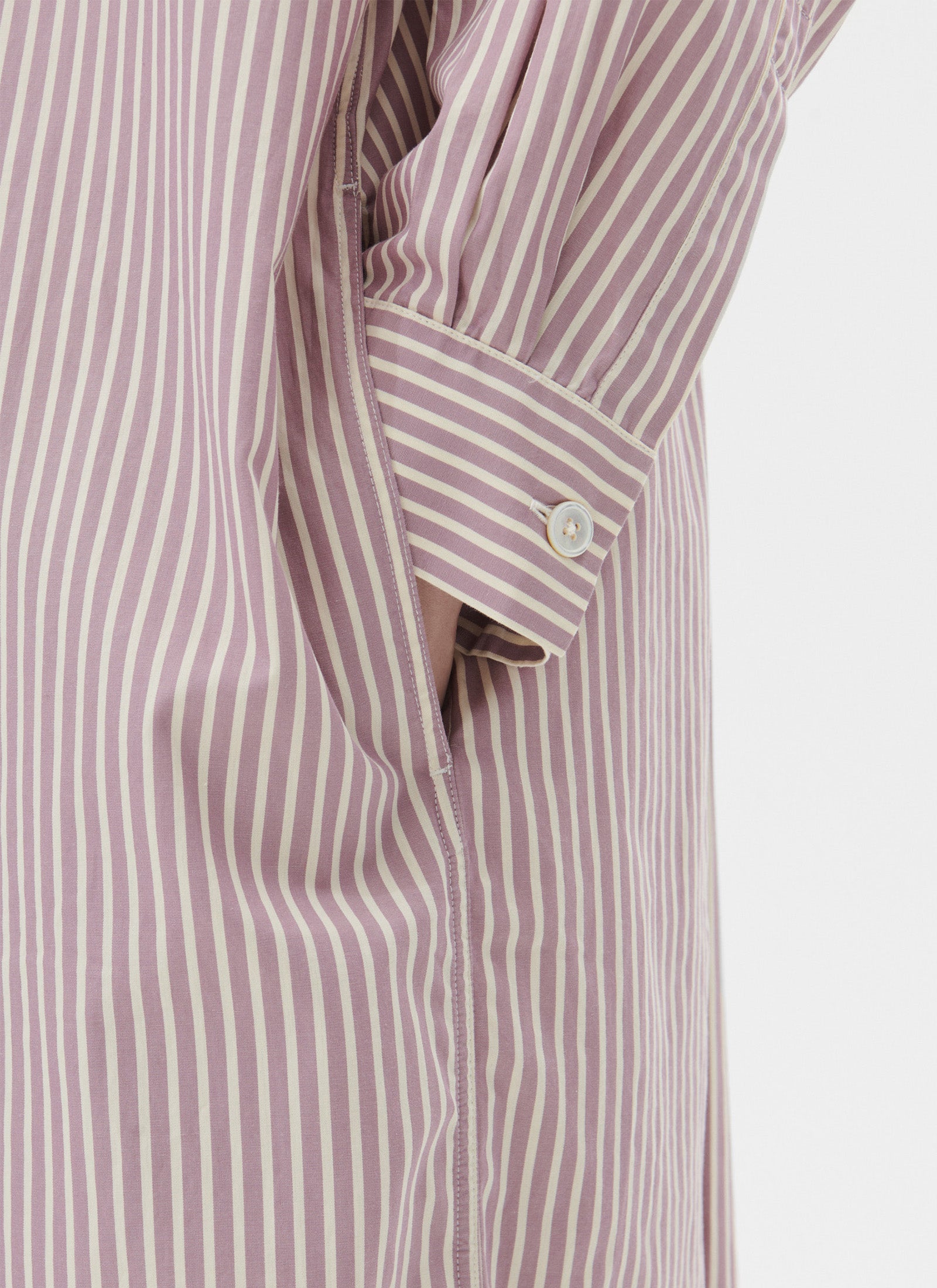 Poplin Night Shirt / Kaftan - Skipper Stripes