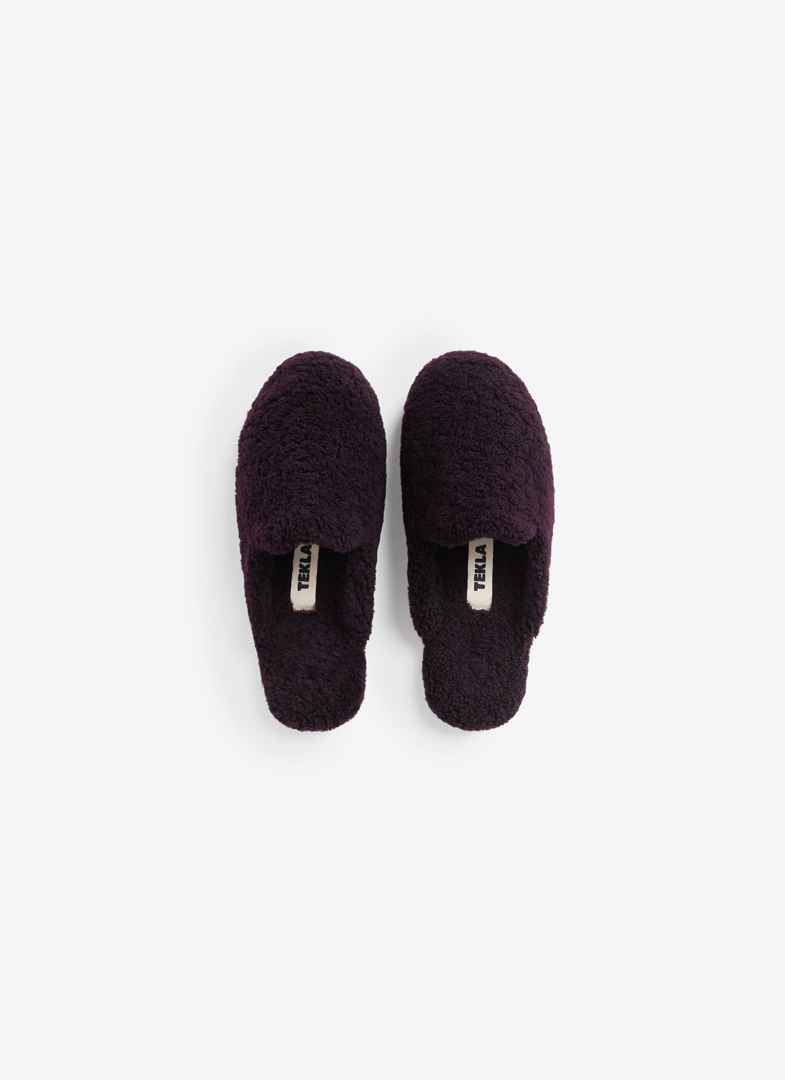 Shearling Slippers - Wine