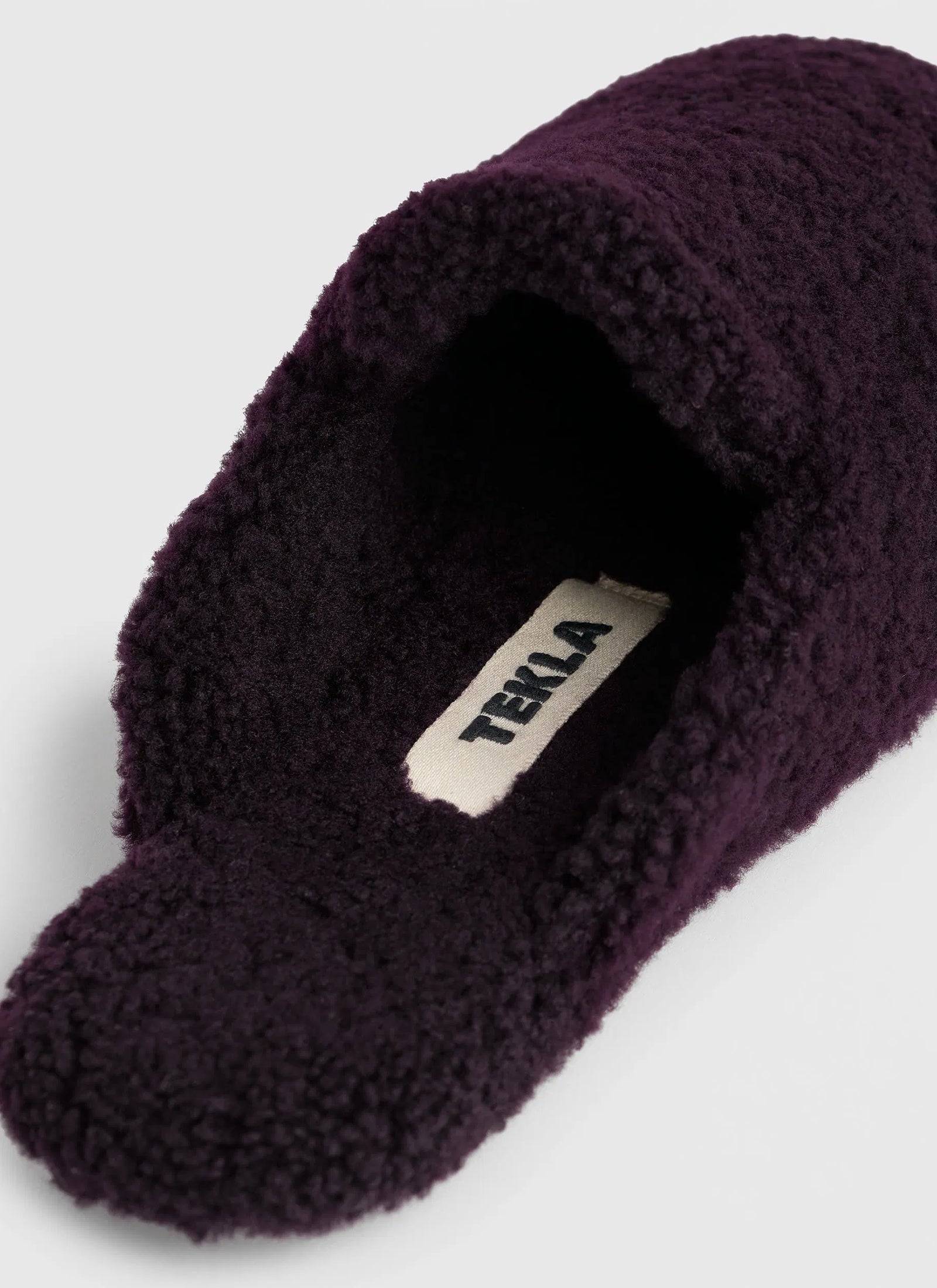 Shearling Slippers - Wine