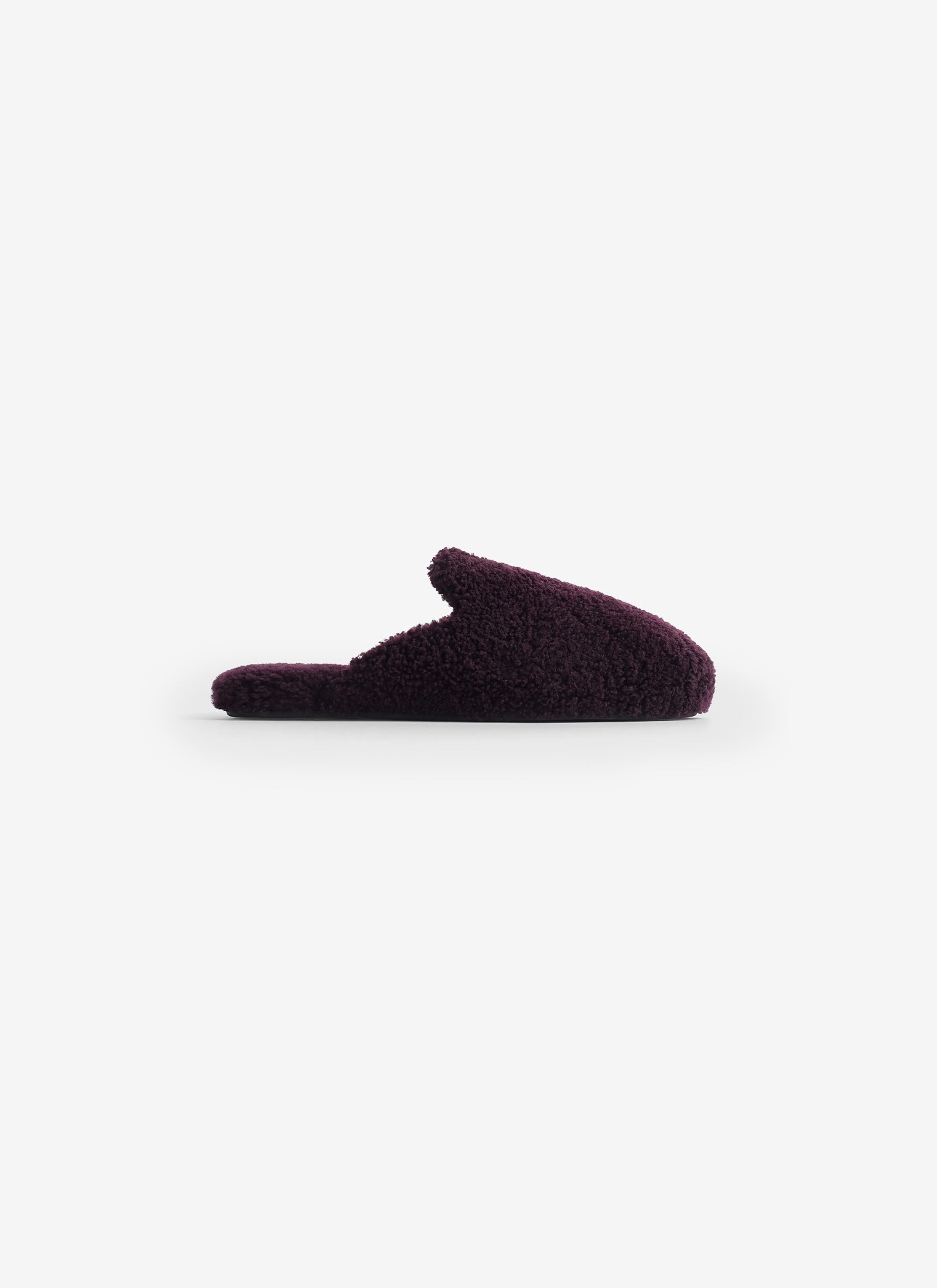Shearling Slippers - Wine