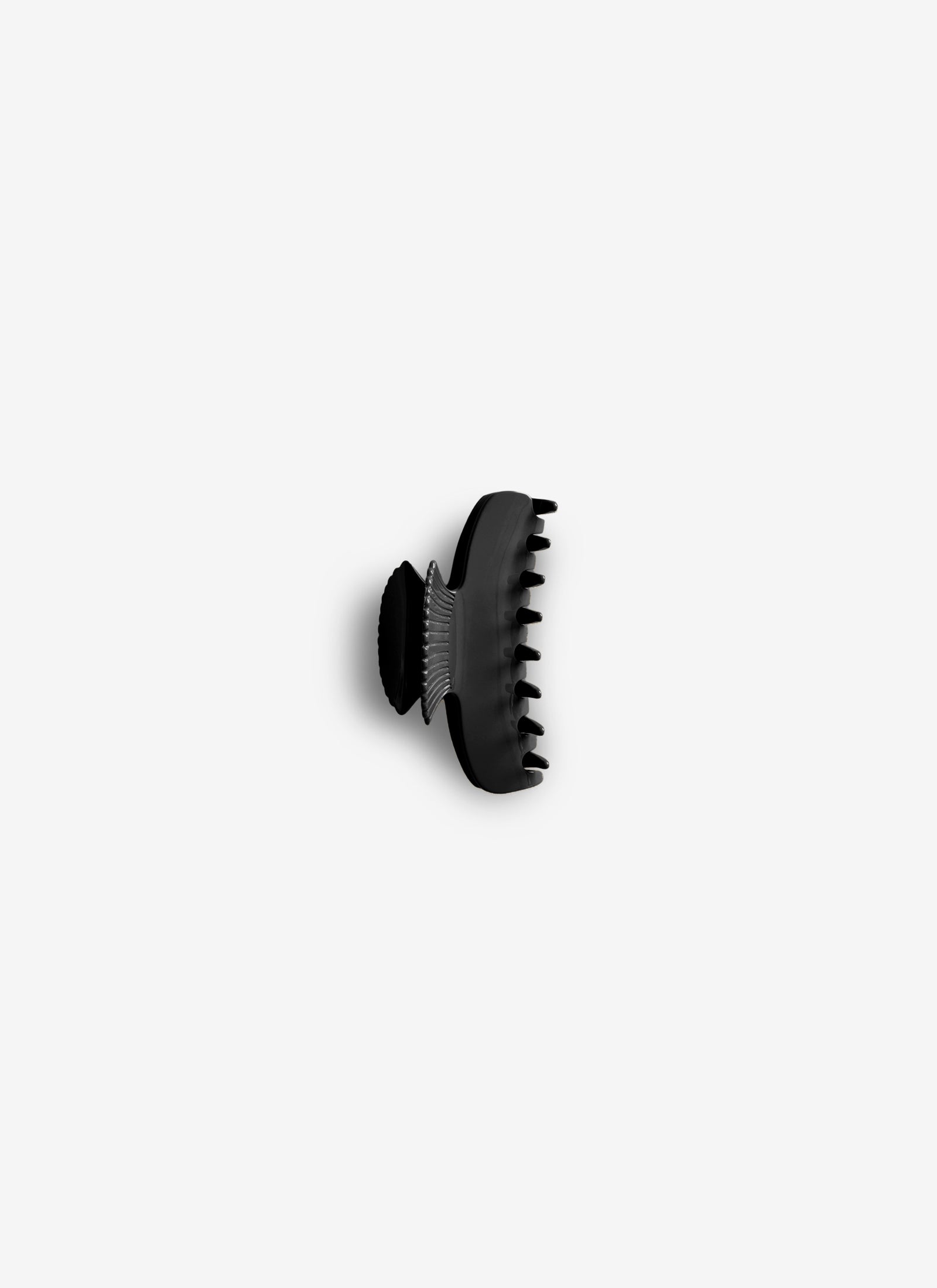 Small Fan Shell Claw Clip - Noir