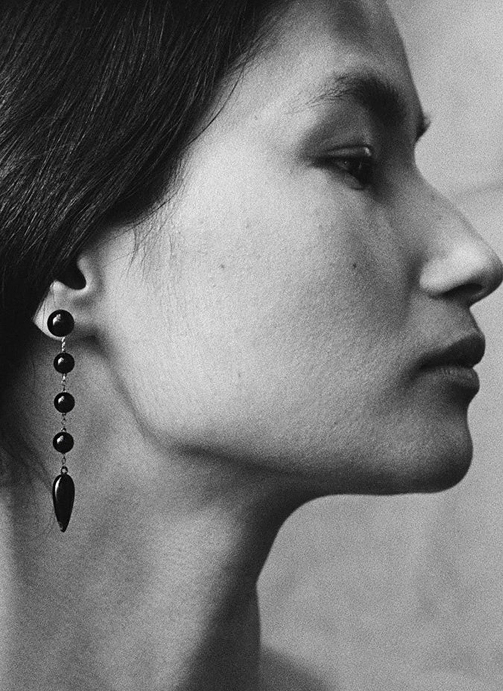 Small Phoenician Earrings - Onyx