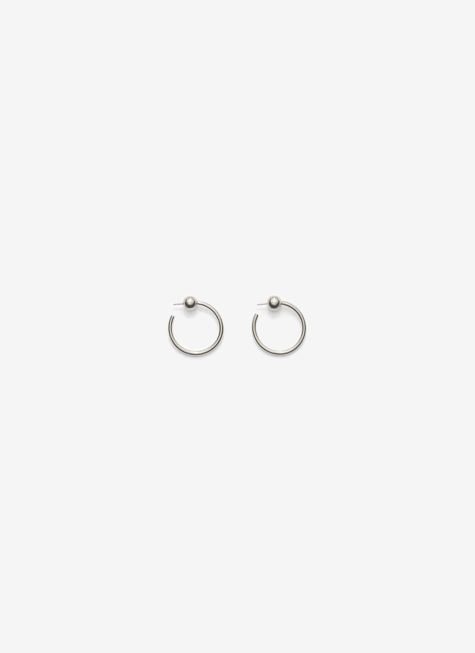 Small Single Hoops - Silver