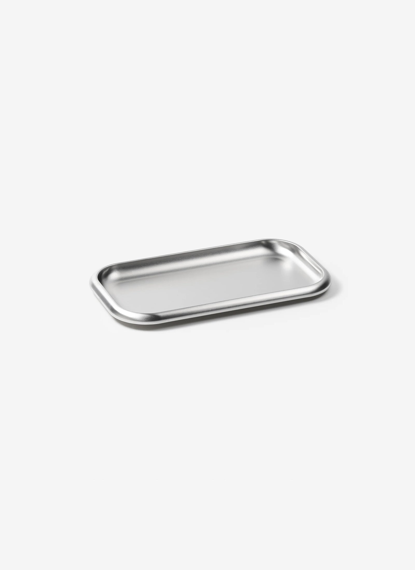 Small Steel Serving Tray - Brushed