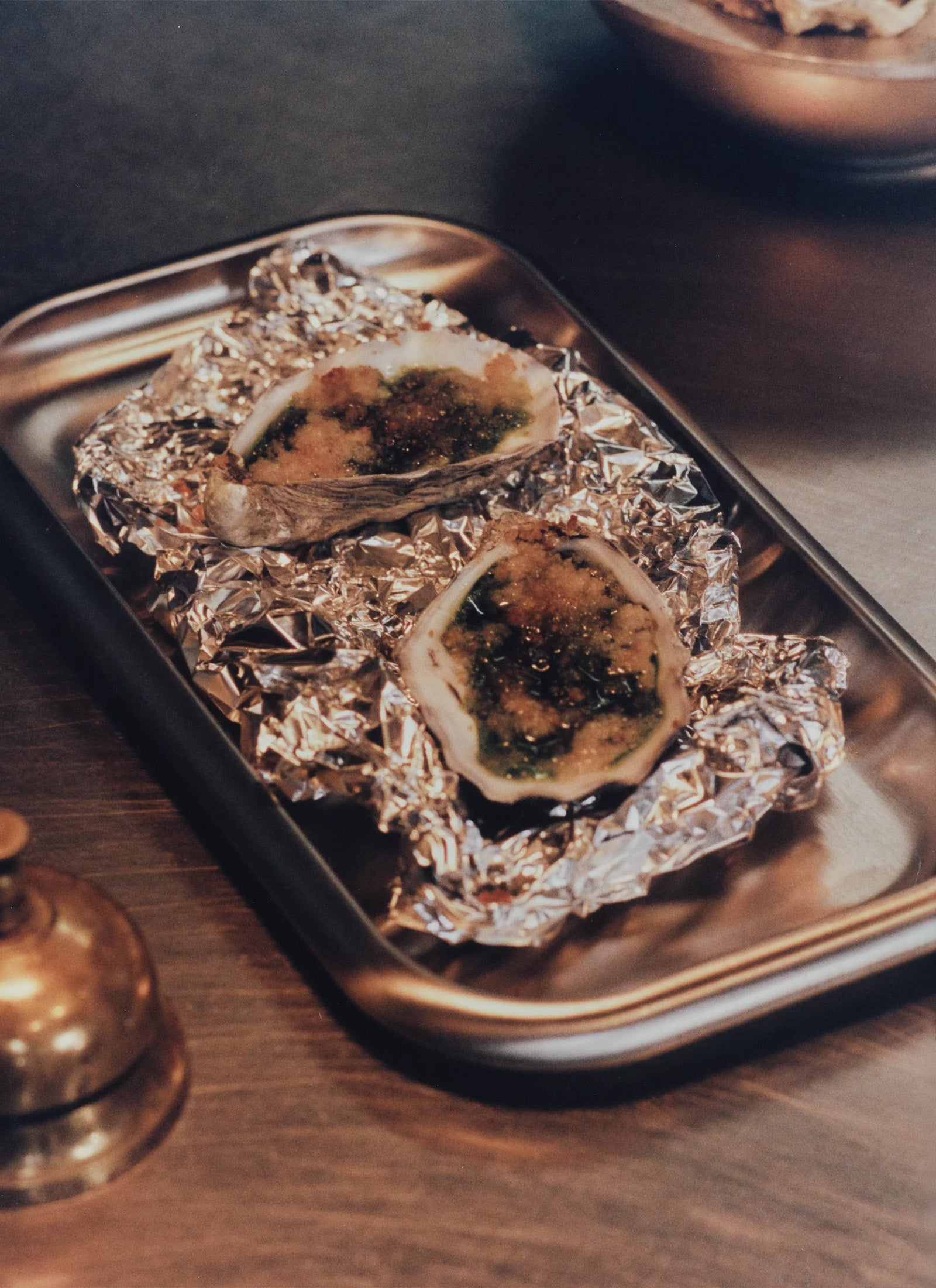 Small Steel Serving Tray - Brushed