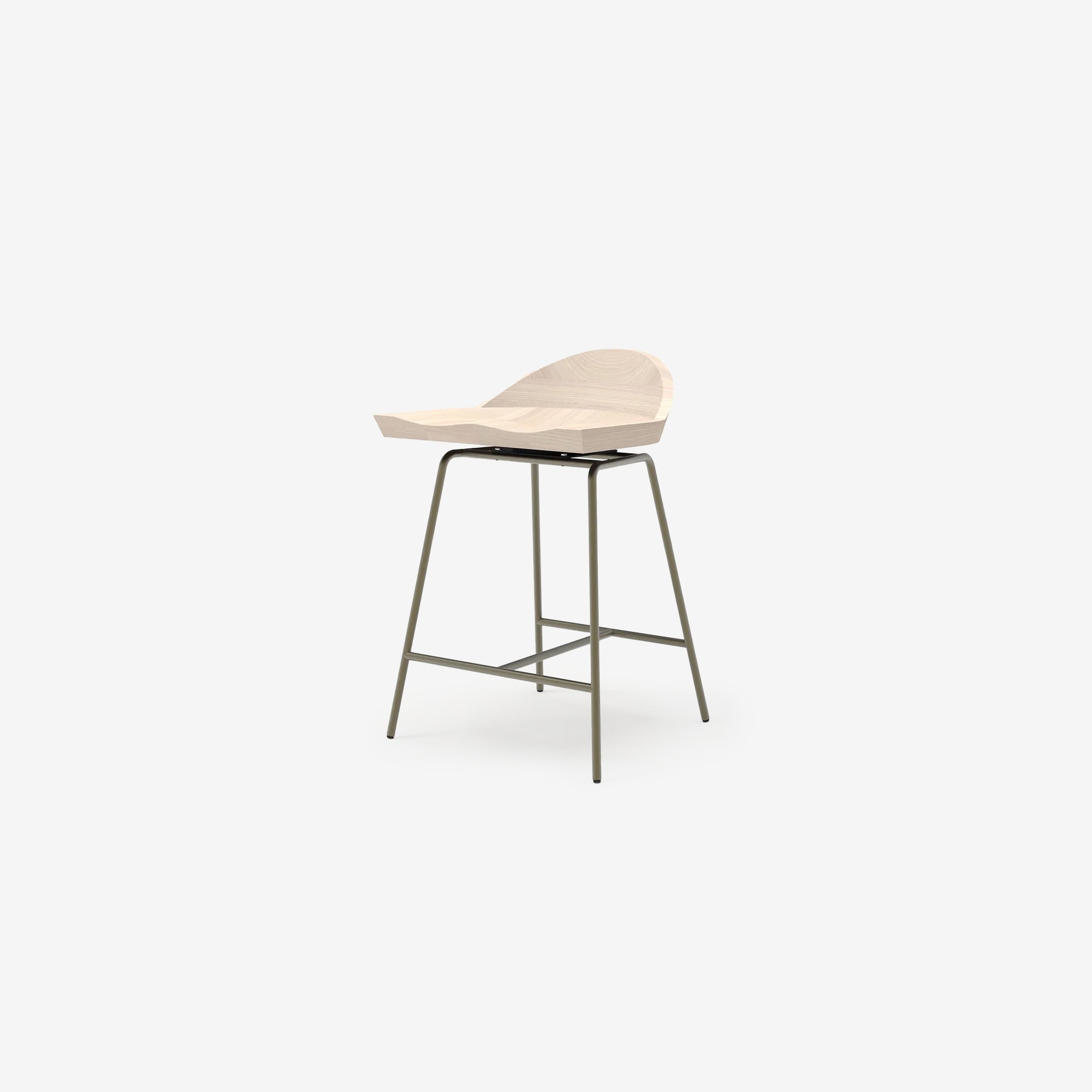 Spindle Low Back Stool