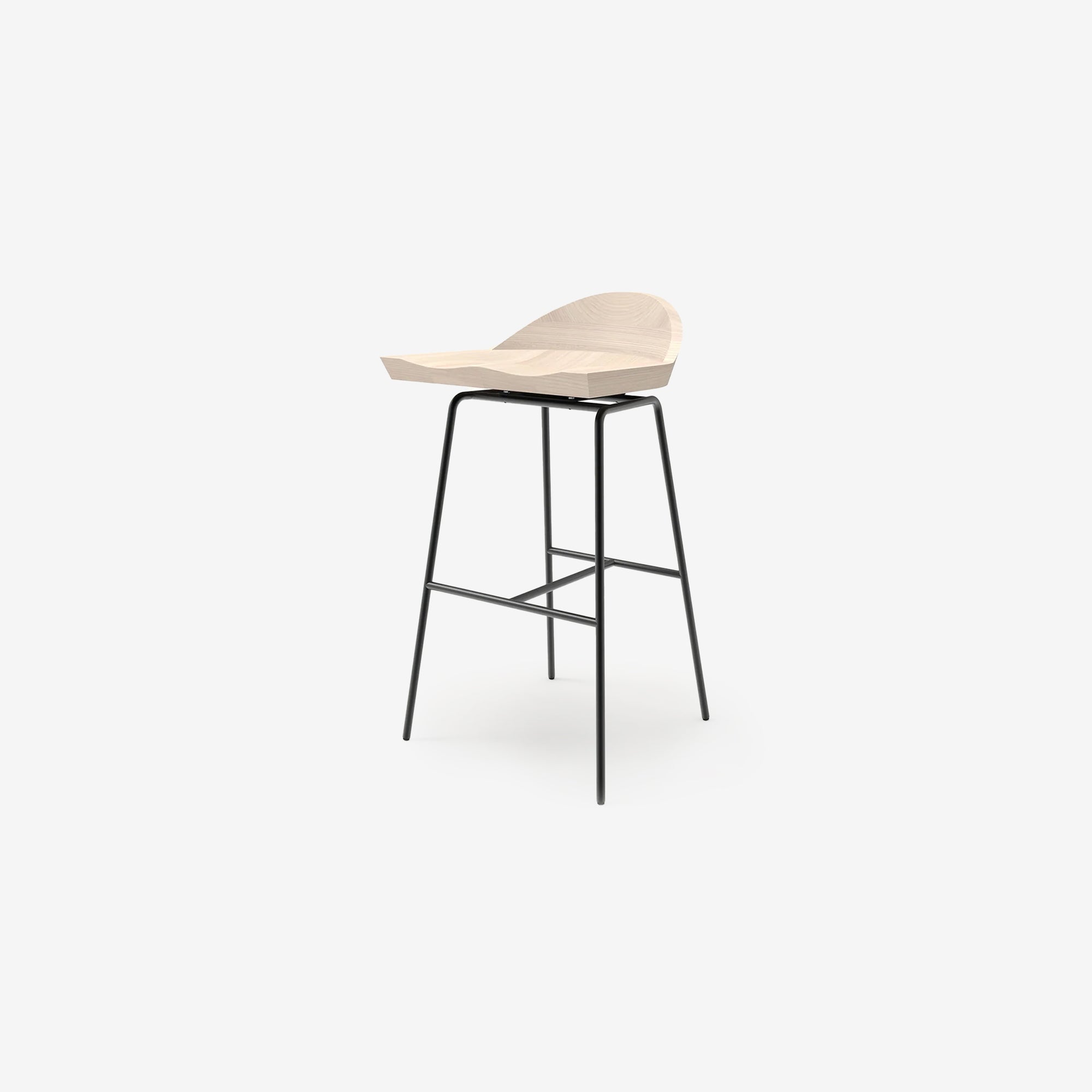 Spindle Low Back Stool