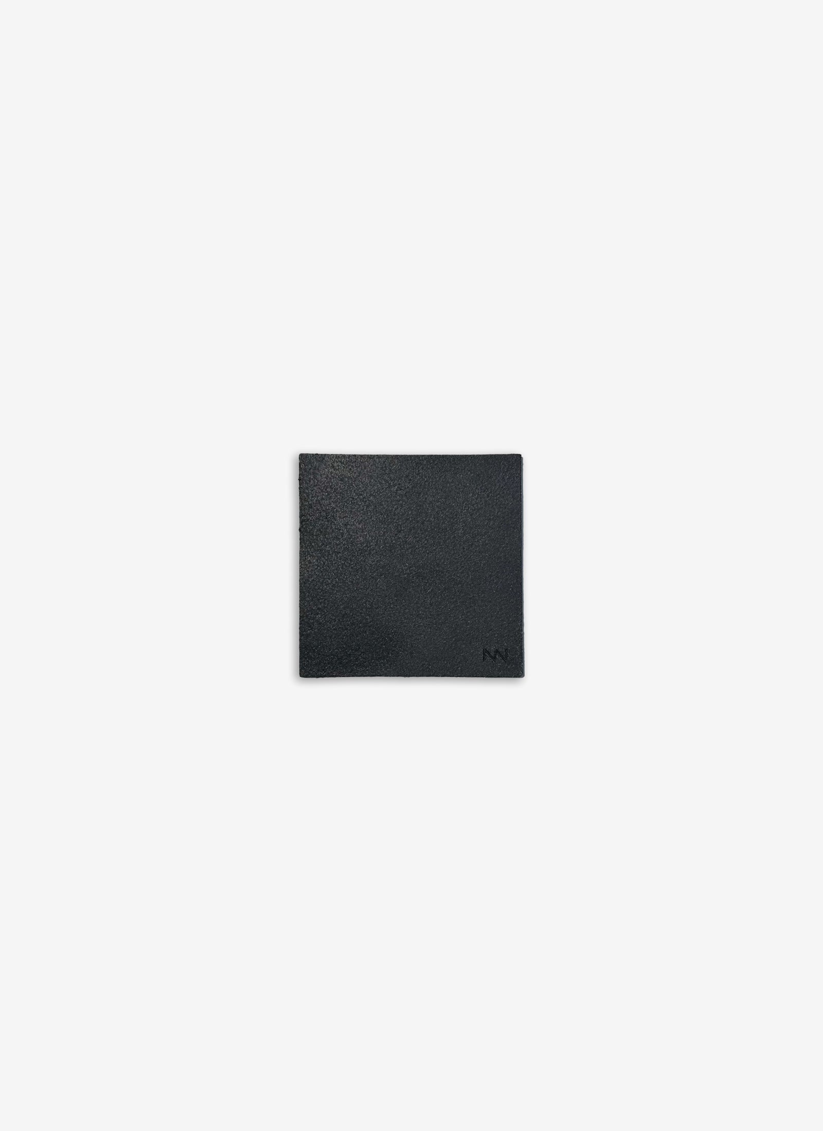 Square Leather Coaster - Black