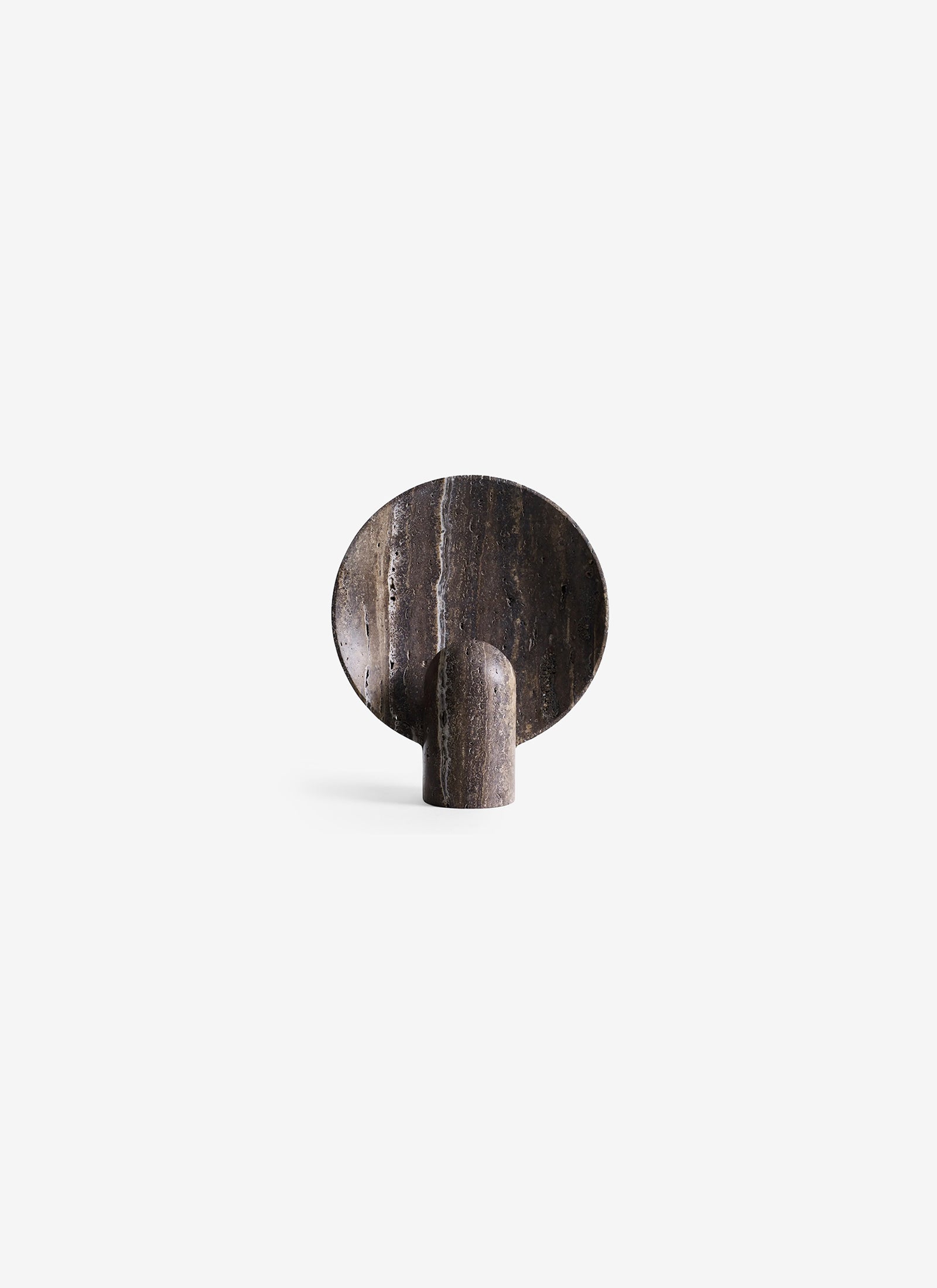 Surface Sconce Lamp - Black Travertine